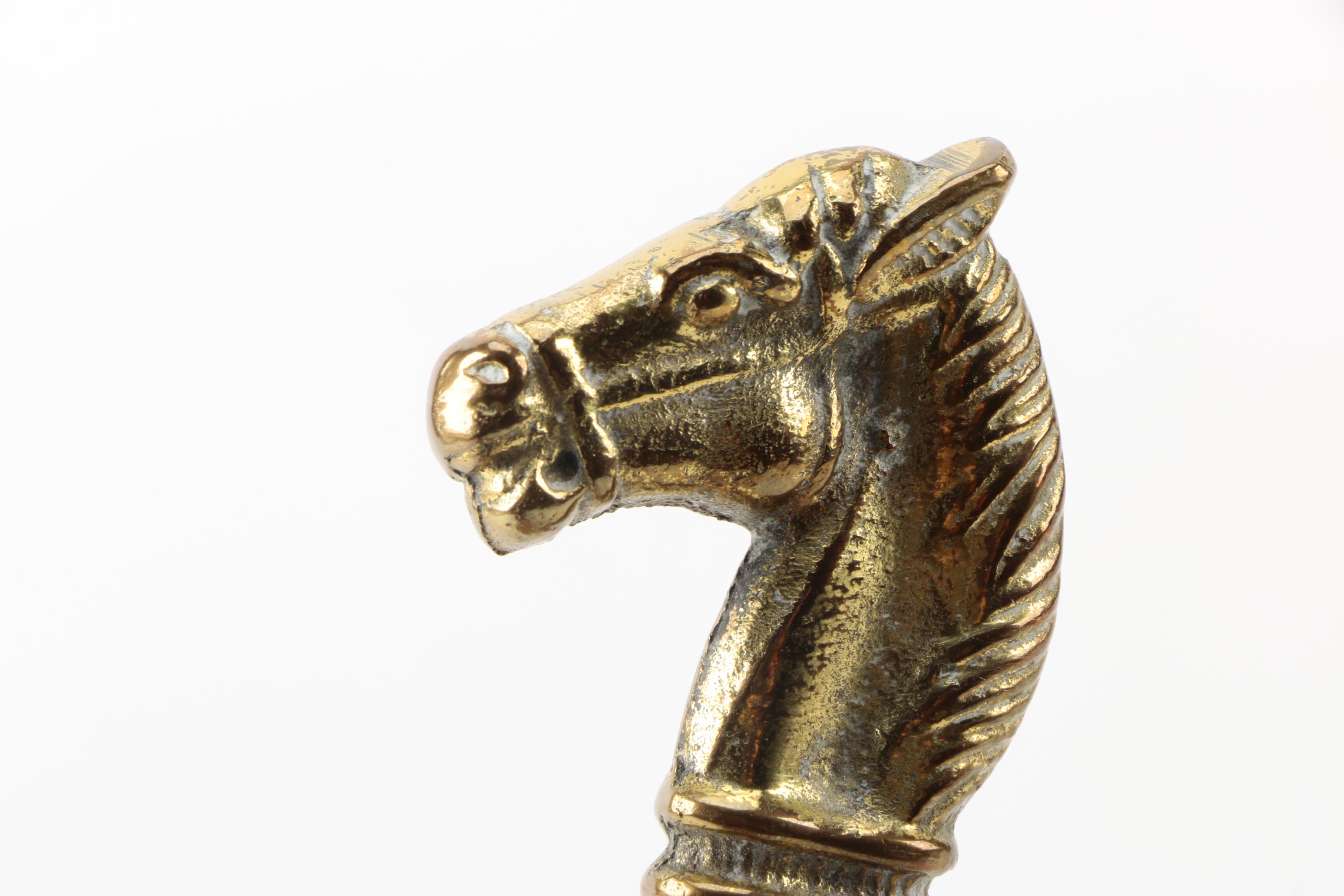 Brass Horse Head Shoe Horn