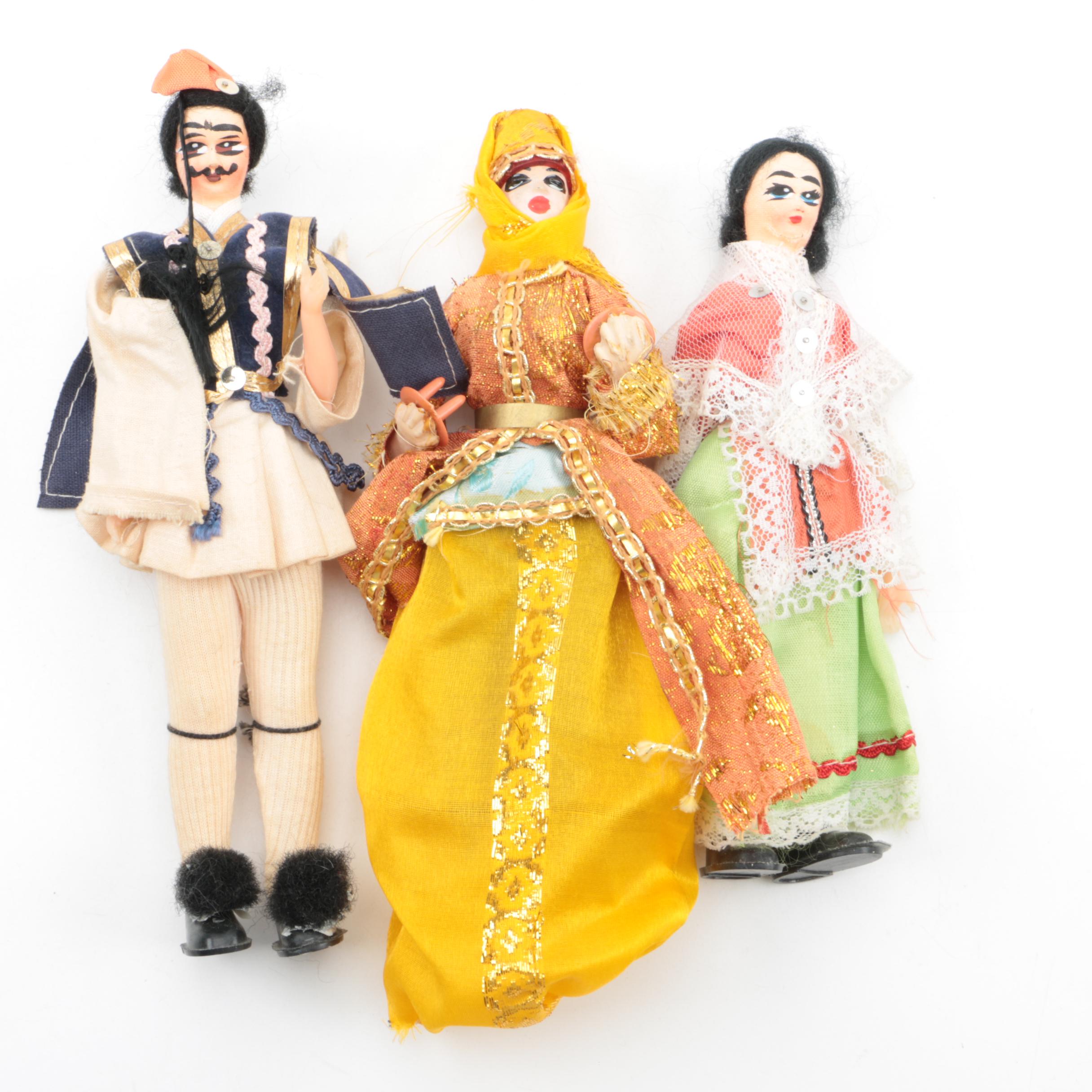 Hand Crafted International Souvenir Dolls