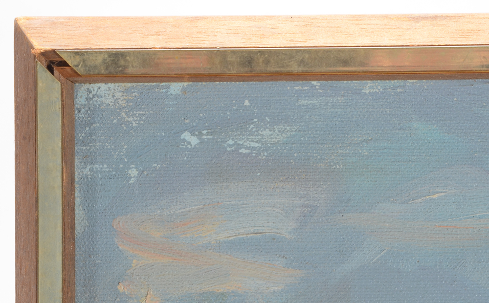 Anna Salom Oil Painting on Canvas "Maine Avenue Dock"