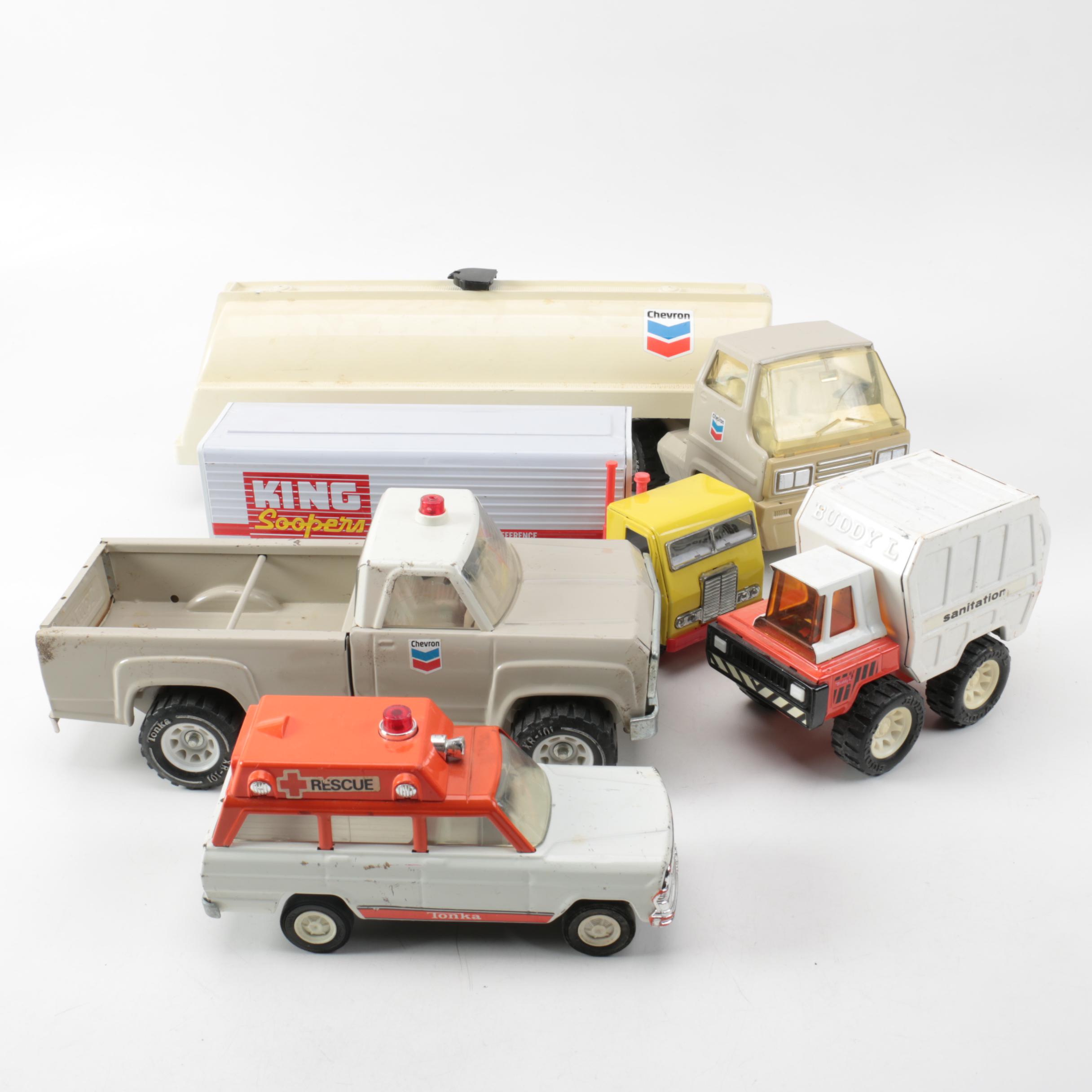 Tin and Pressed Steel Trucks Including Tonka