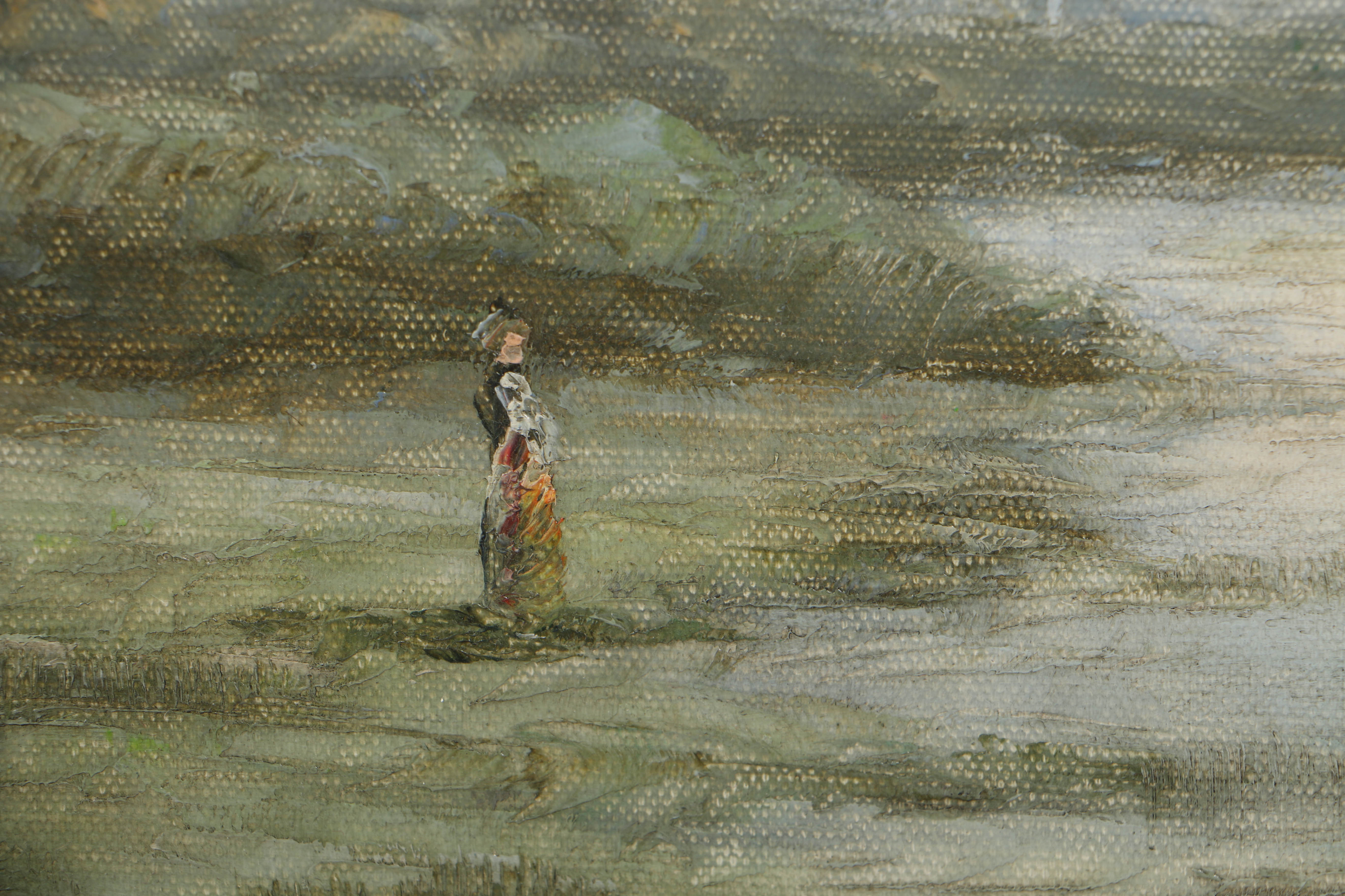 L. Stephano Oil Painting on Canvas of Impressionistic Landscape