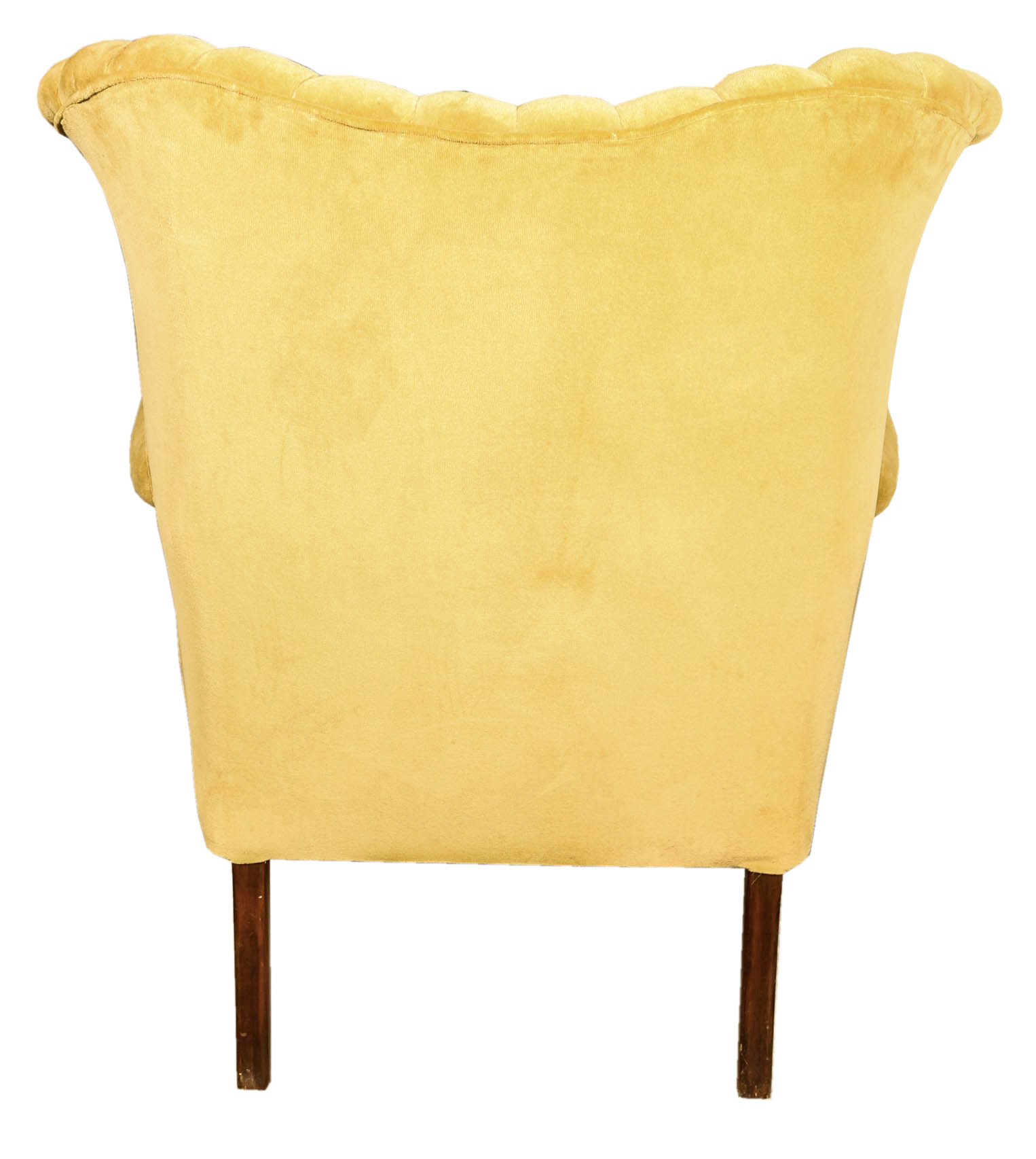 Vintage Queen Anne Style Upholstered Armchair