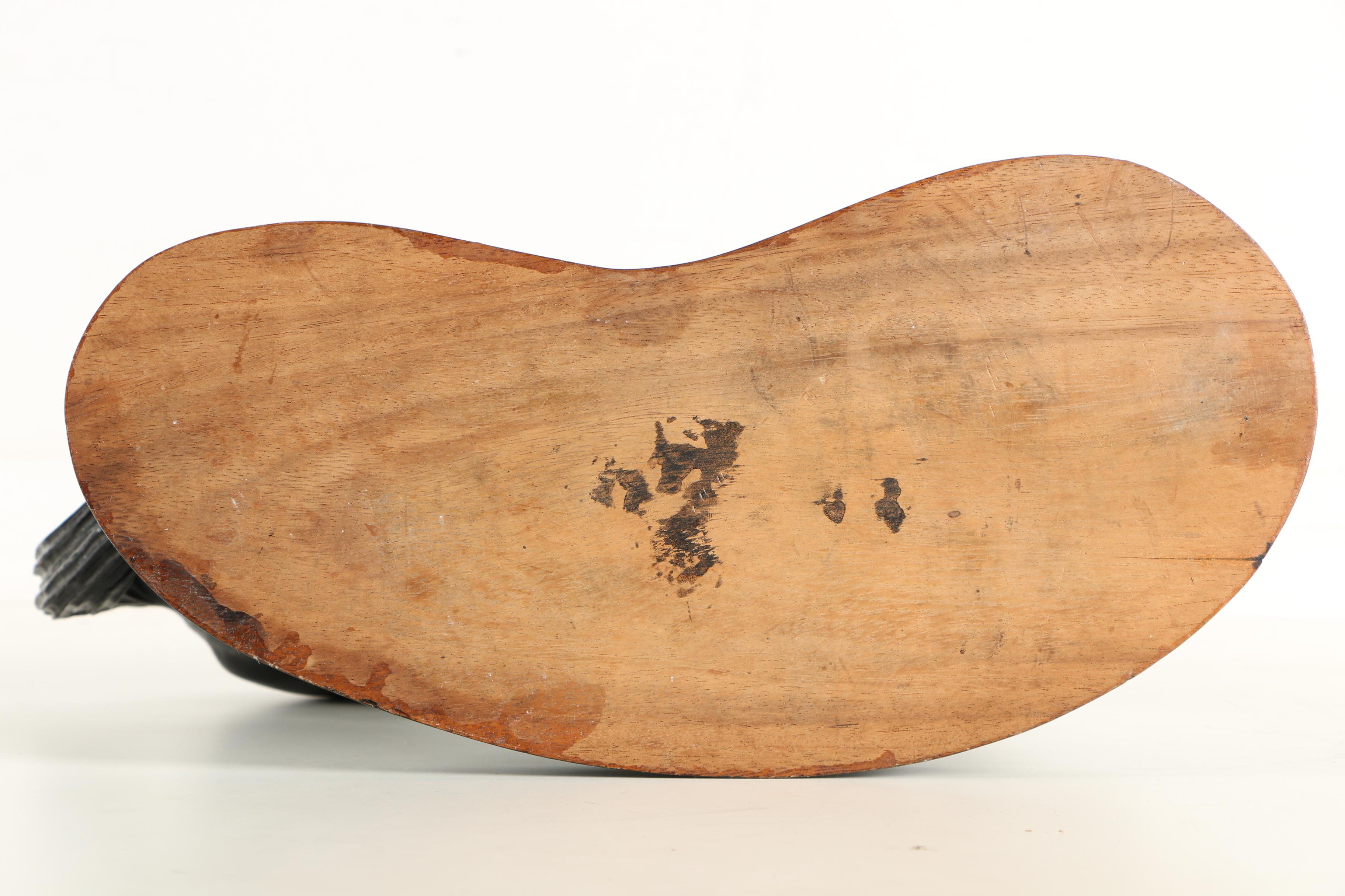 Carved Wood Rearing Horse