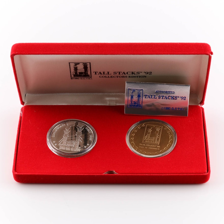 1992 Tall Stacks Collector's Edition Medal Set