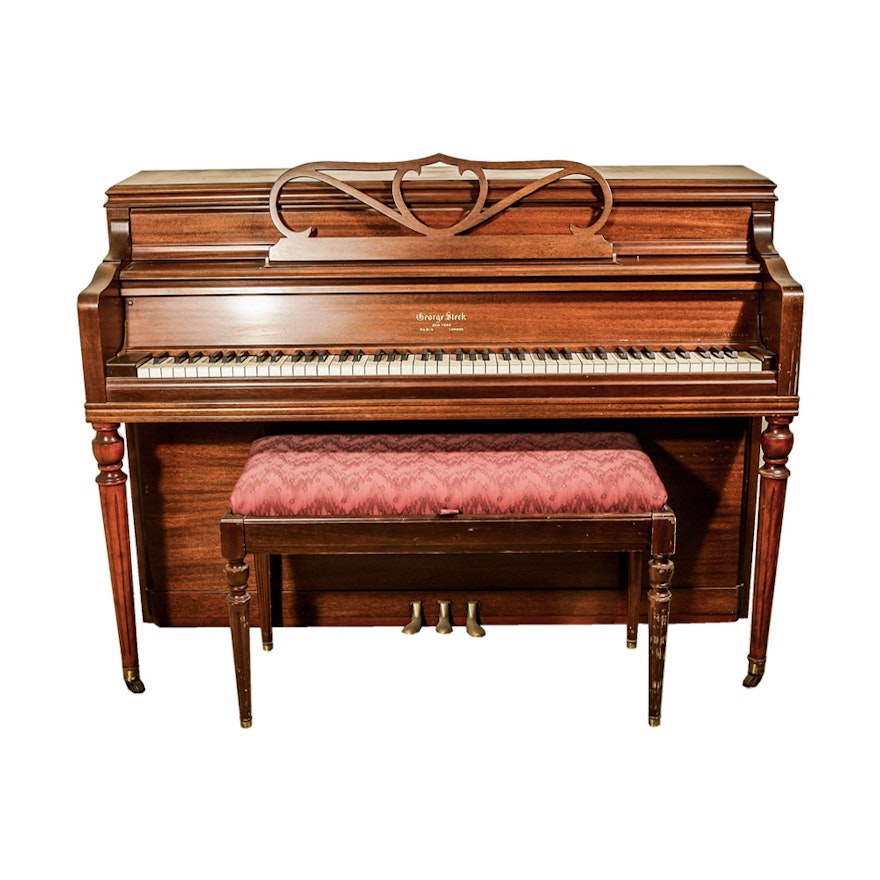 Vintage Aeolian George Steck Upright Piano