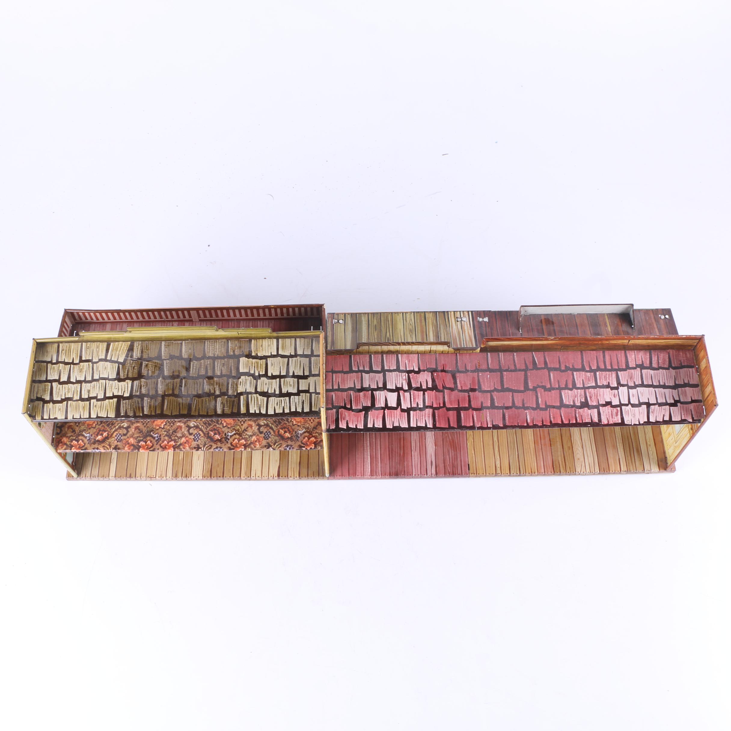 1950s Marx "Roy Rogers Western Town" Tin Play Set