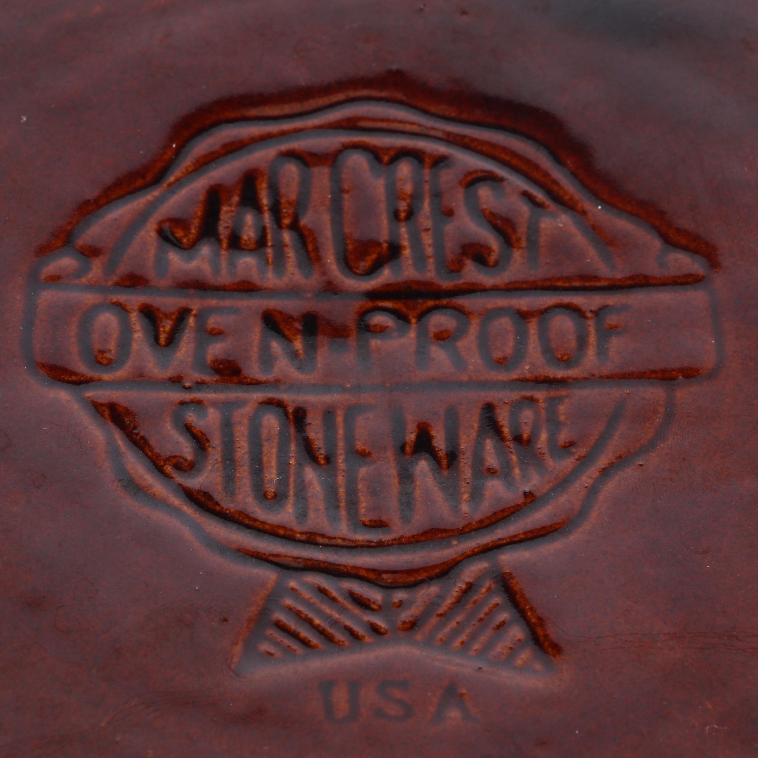 Vintage Marcrest "Daisy Dot" Brown Stoneware Pie Dishes