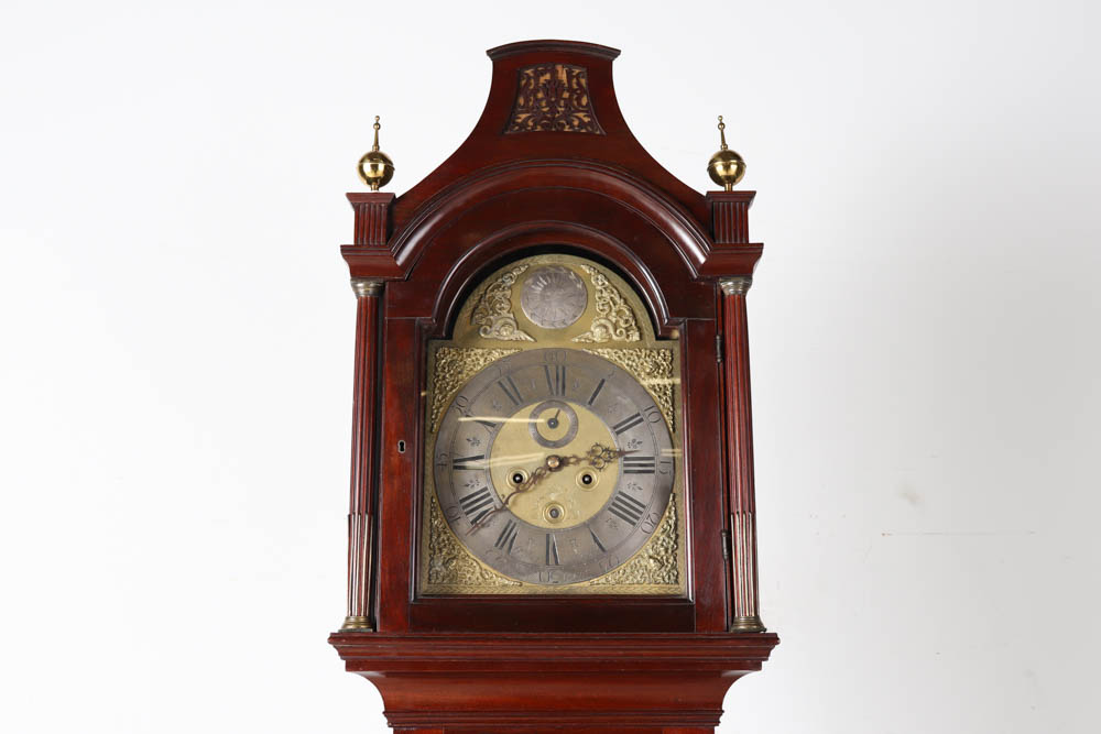Robert Cuttbush English Tall Case Clock with 8-Day Movement