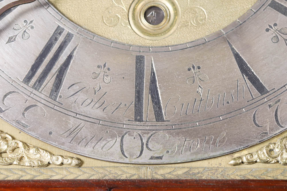 Robert Cuttbush English Tall Case Clock with 8-Day Movement