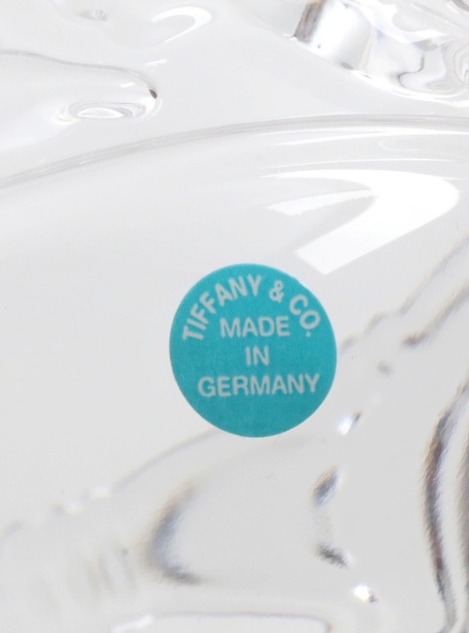 Pair of Tiffany & Co. Crystal "Dolphin" Bowls