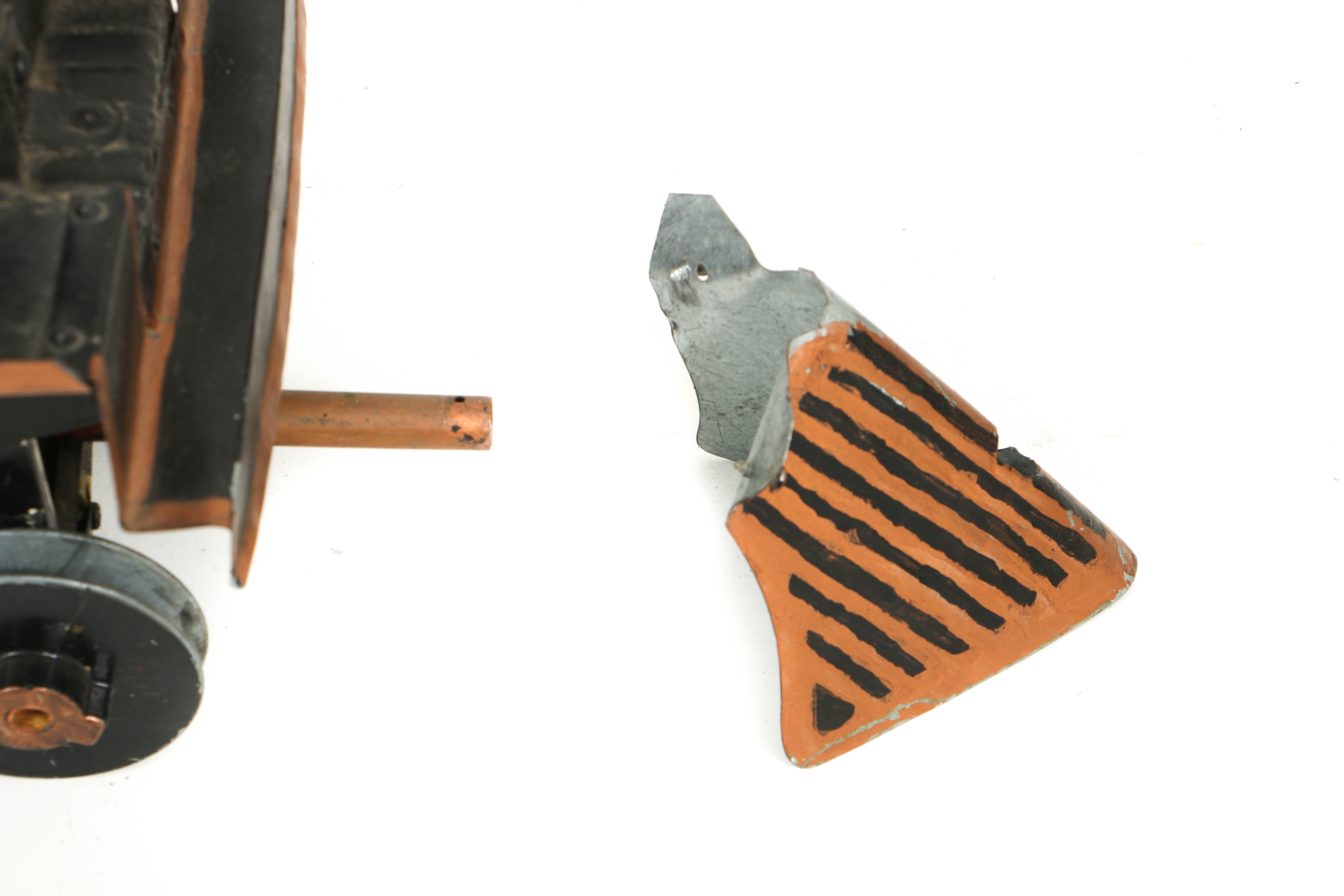 Vintage Hand-Built Live Steam Locomotive Model of Large Scale with Track