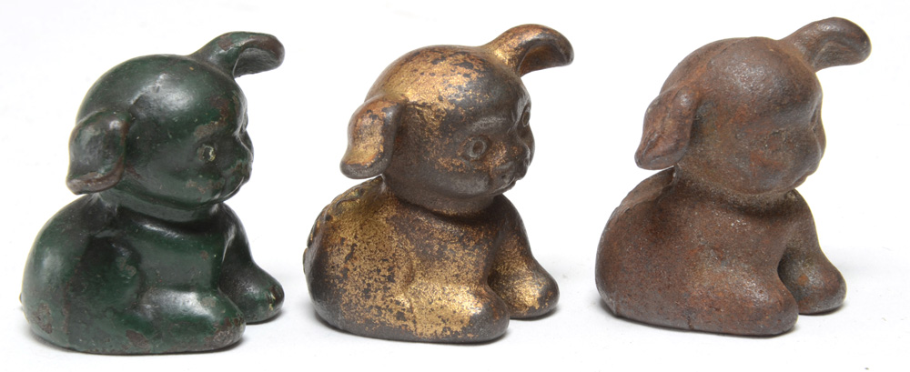 Vintage Griswold Hubley Style Puppy Papeweights