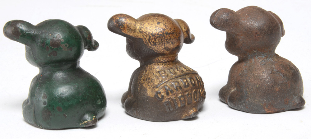 Vintage Griswold Hubley Style Puppy Papeweights