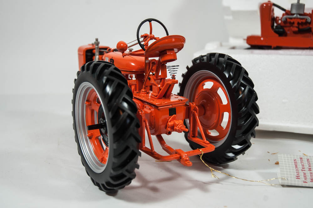 Allis-Chalmers 2-plow Tractor and Halloween Tractor/Wagon Die Cast Replicas