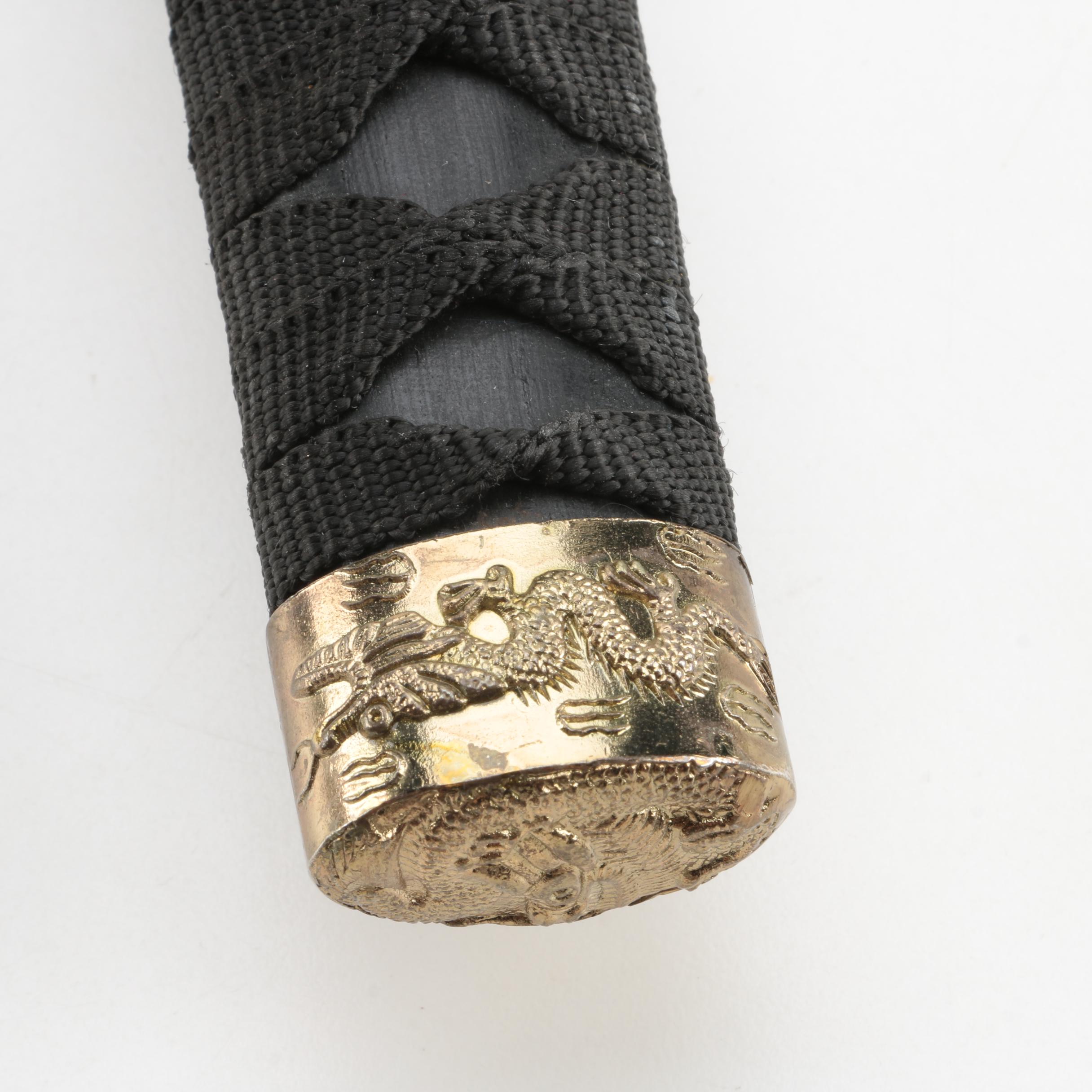 Daishō Swords on Black Wooden Stand