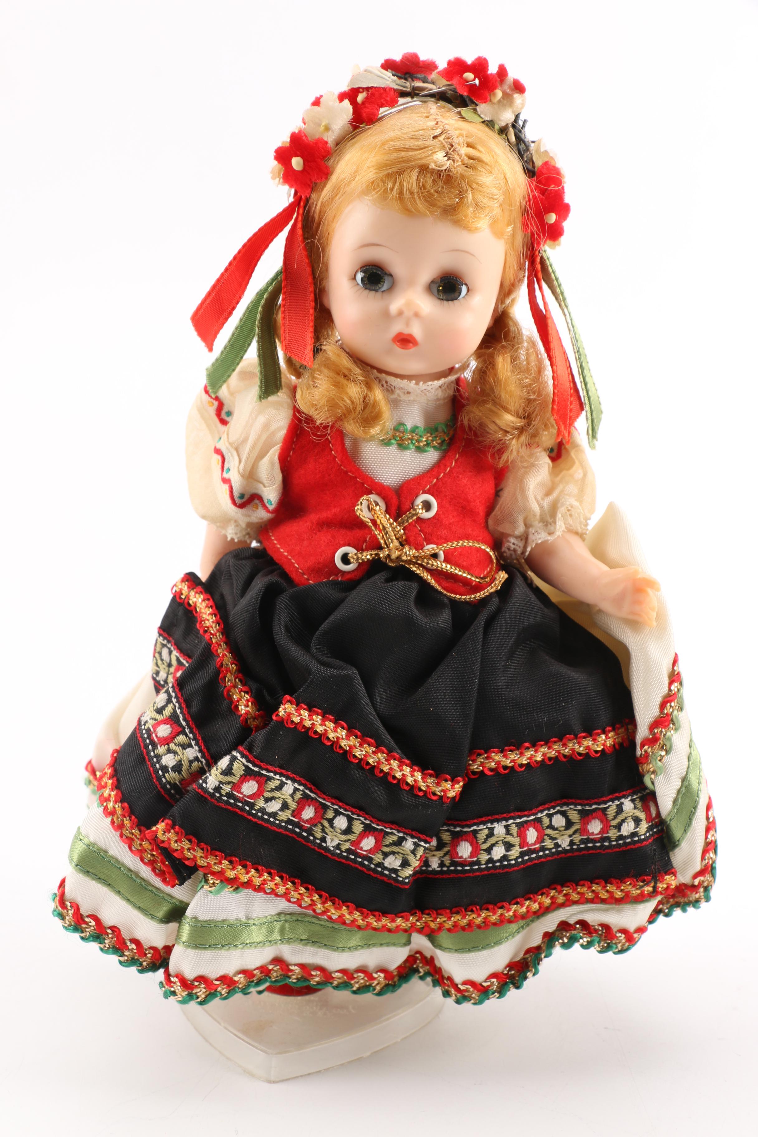 Vintage Madame Alexander "International Series" and "Colonial Girl" Dolls