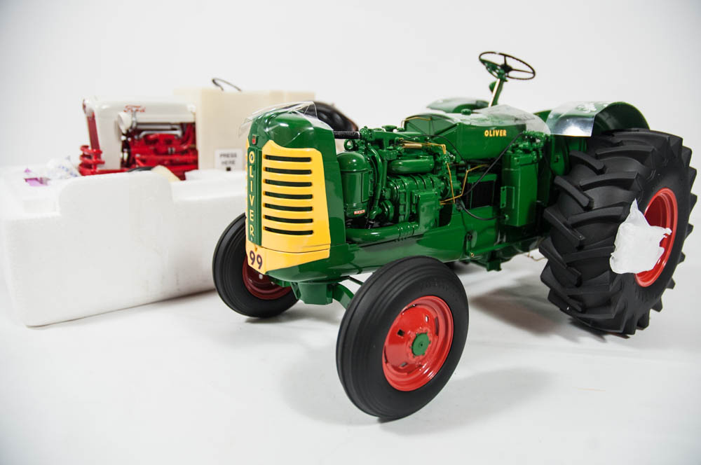 Franklin Mint Oliver Super 99 and 1953 Ford Jubillee Farm Die Cast Tractors