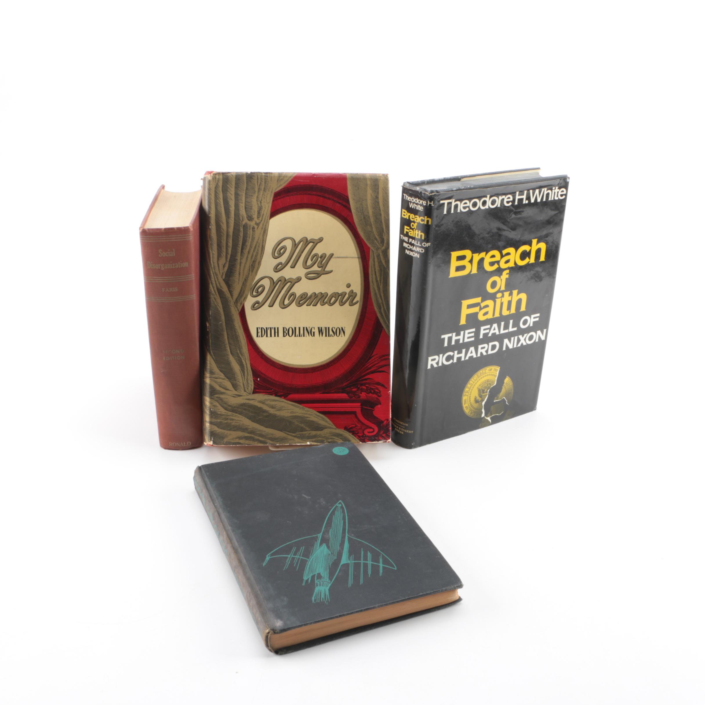 Assorted Books Including 1939 First Edition "My Memoir" by Edith Bolling Wilson