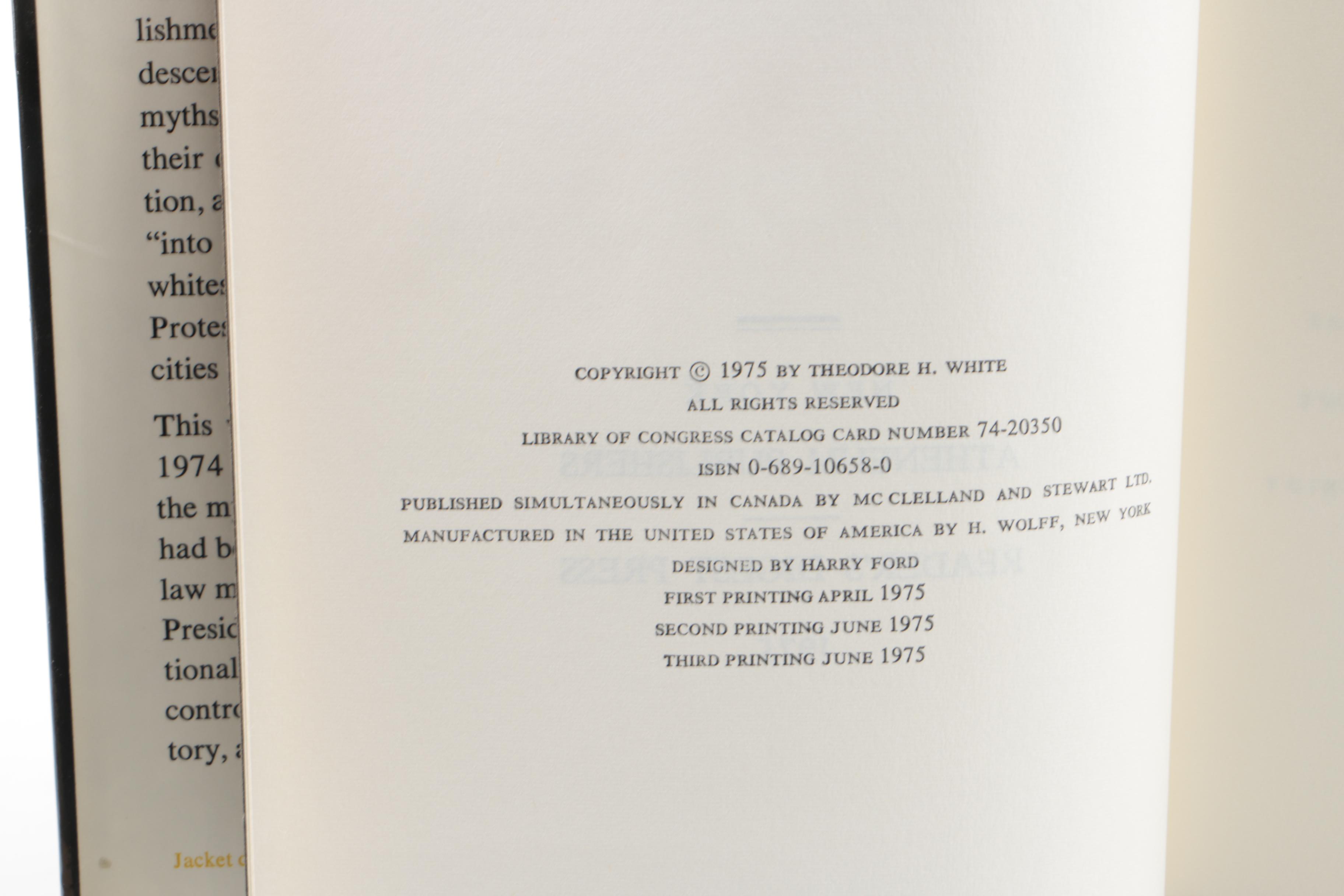 Assorted Books Including 1939 First Edition "My Memoir" by Edith Bolling Wilson