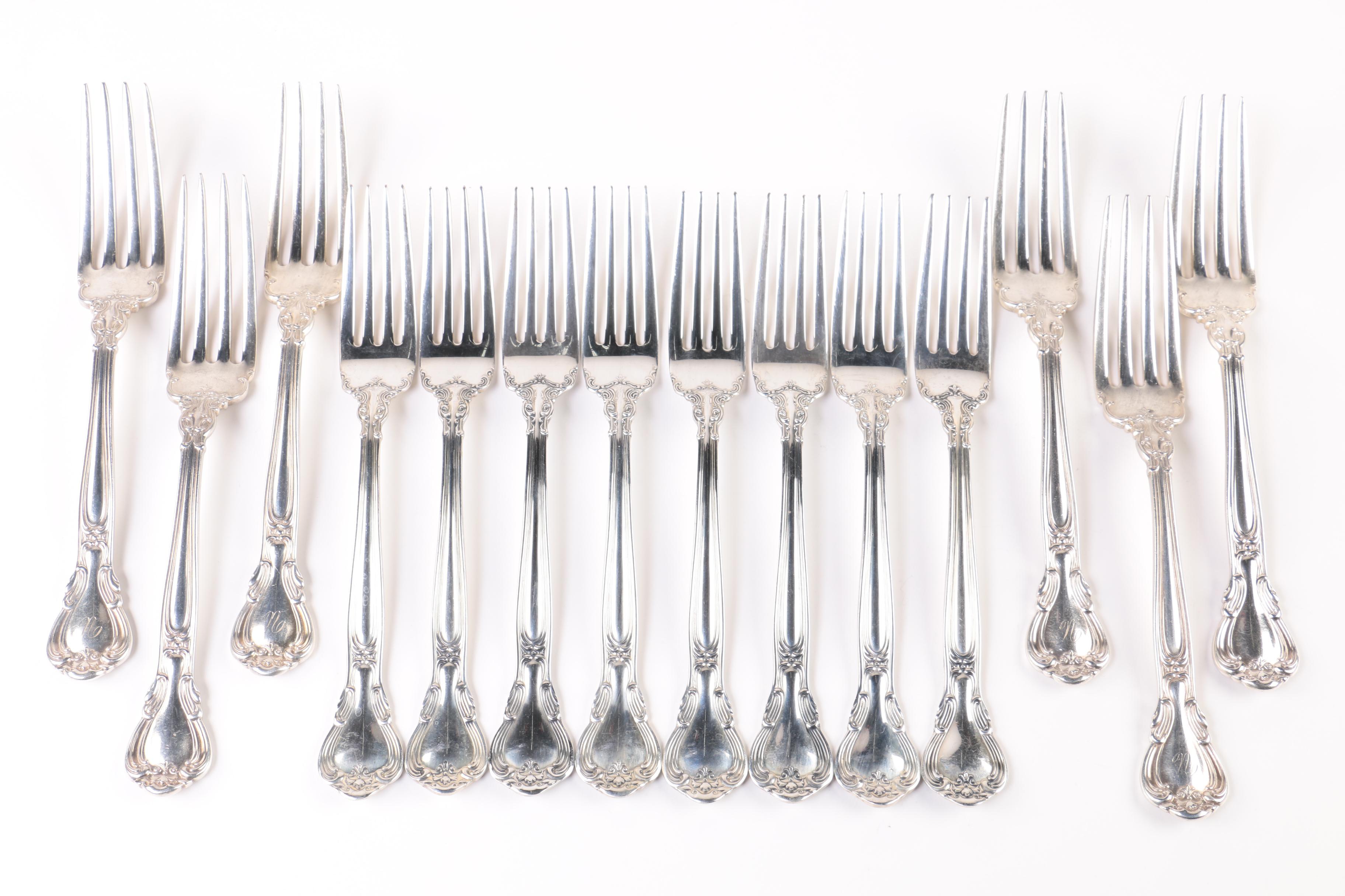 Gorham "Chantilly" Sterling Silver Flatware Set