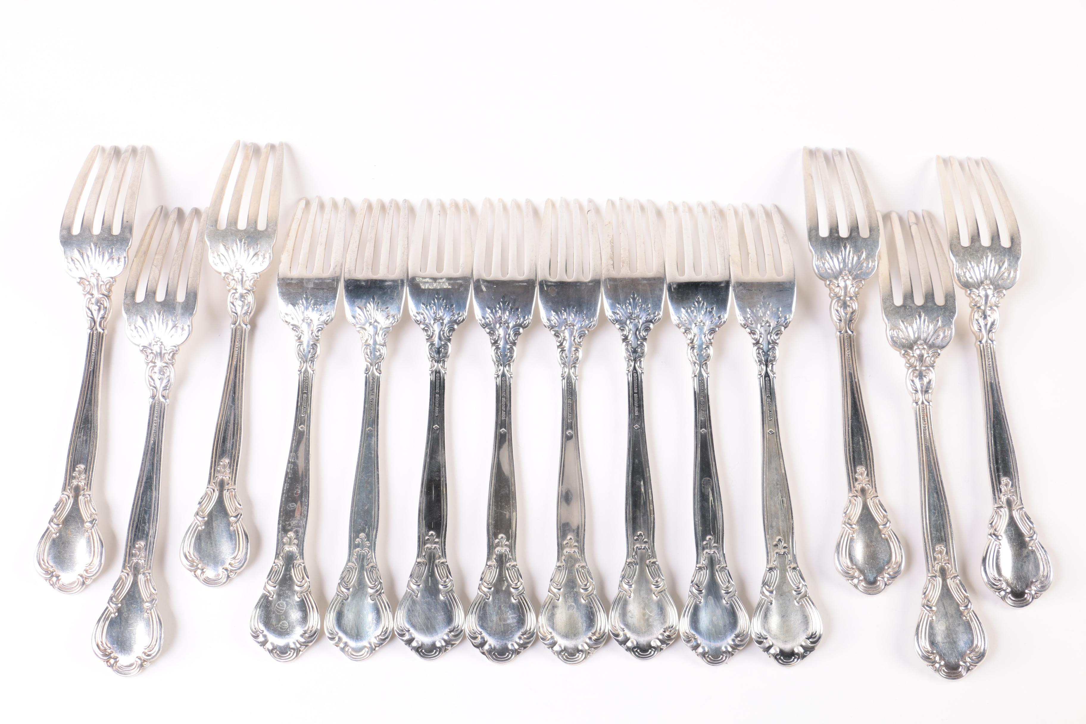 Gorham "Chantilly" Sterling Silver Flatware Set
