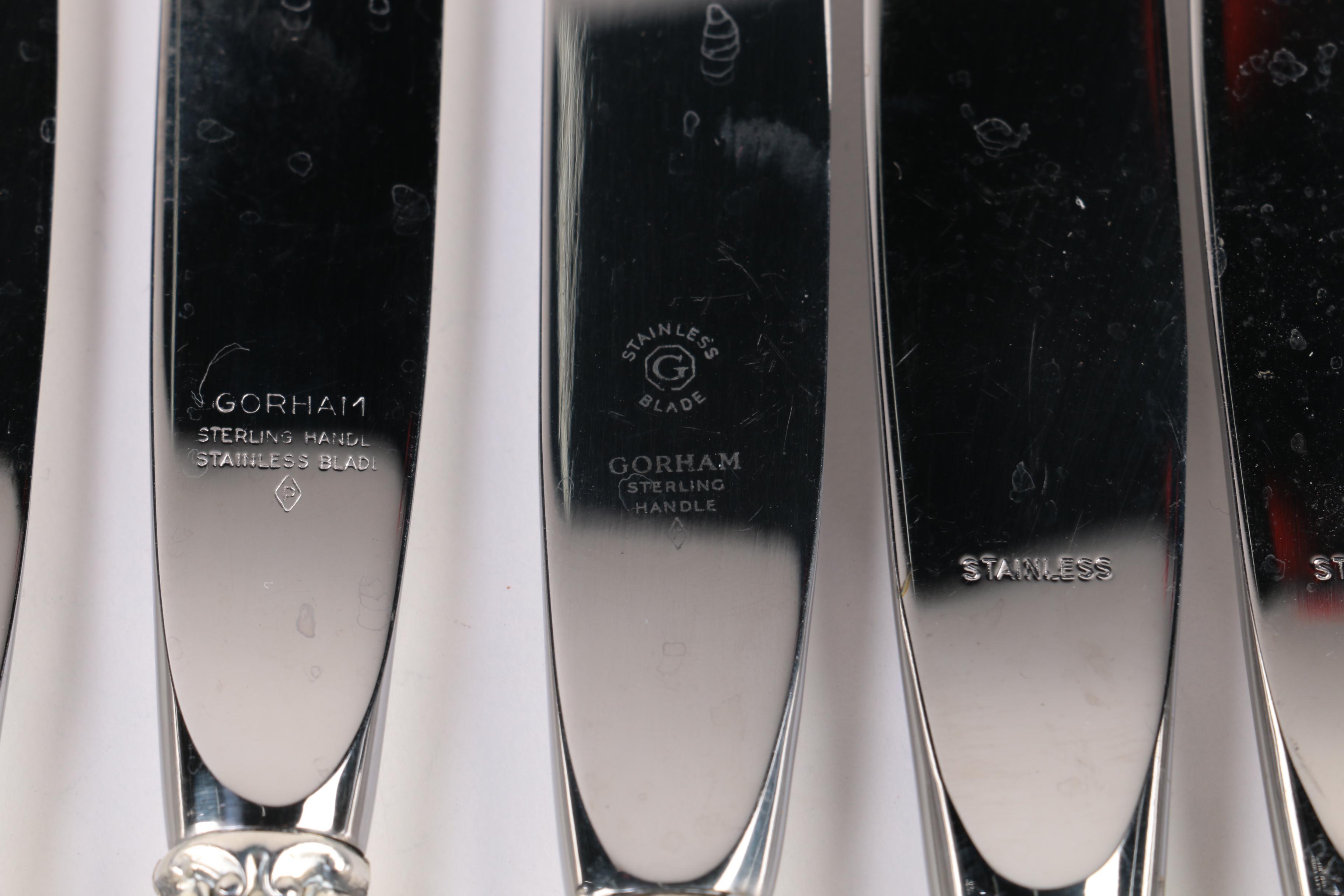 Gorham "Chantilly" Sterling Silver Flatware Set