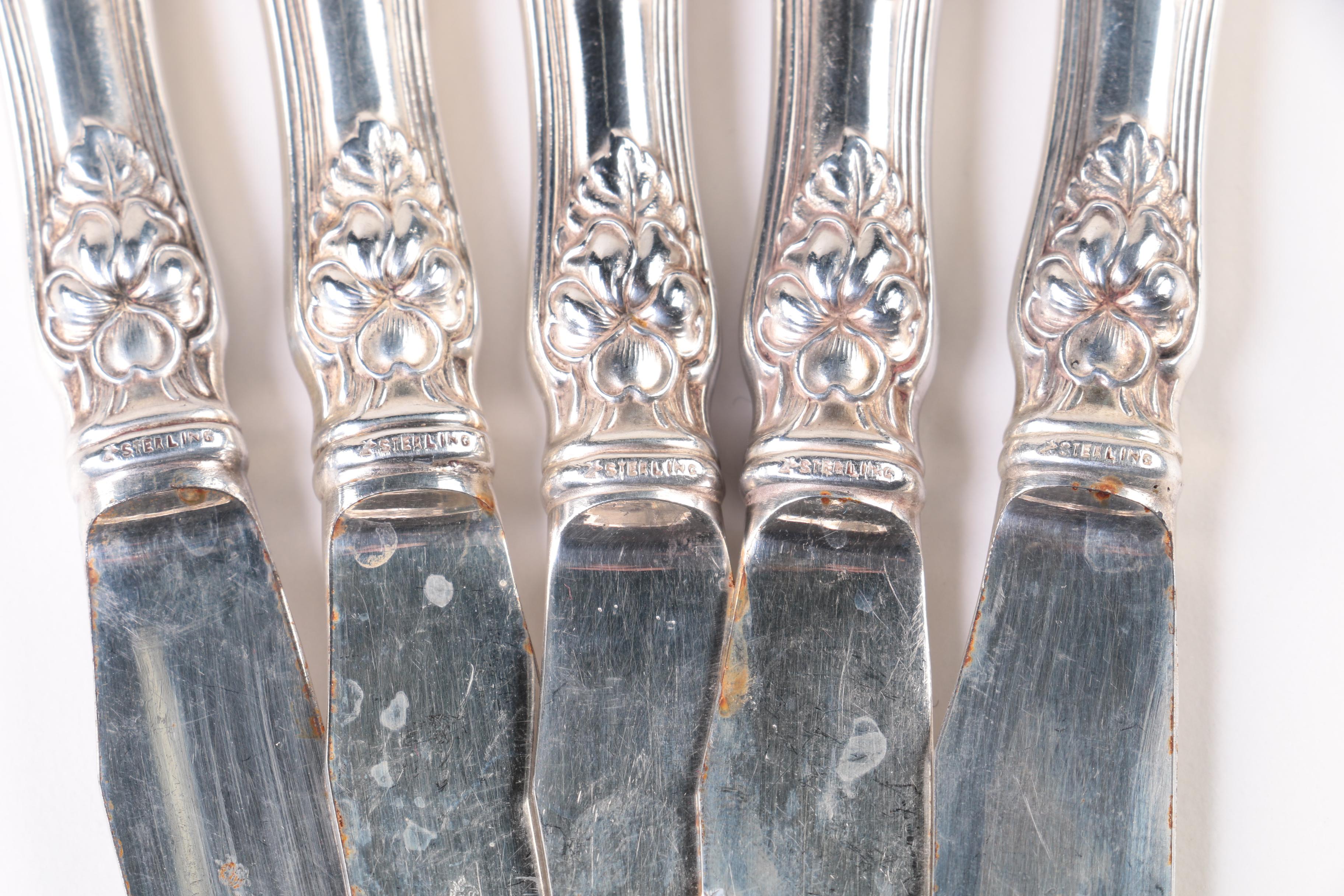 Gorham "Chantilly" Sterling Silver Flatware Set