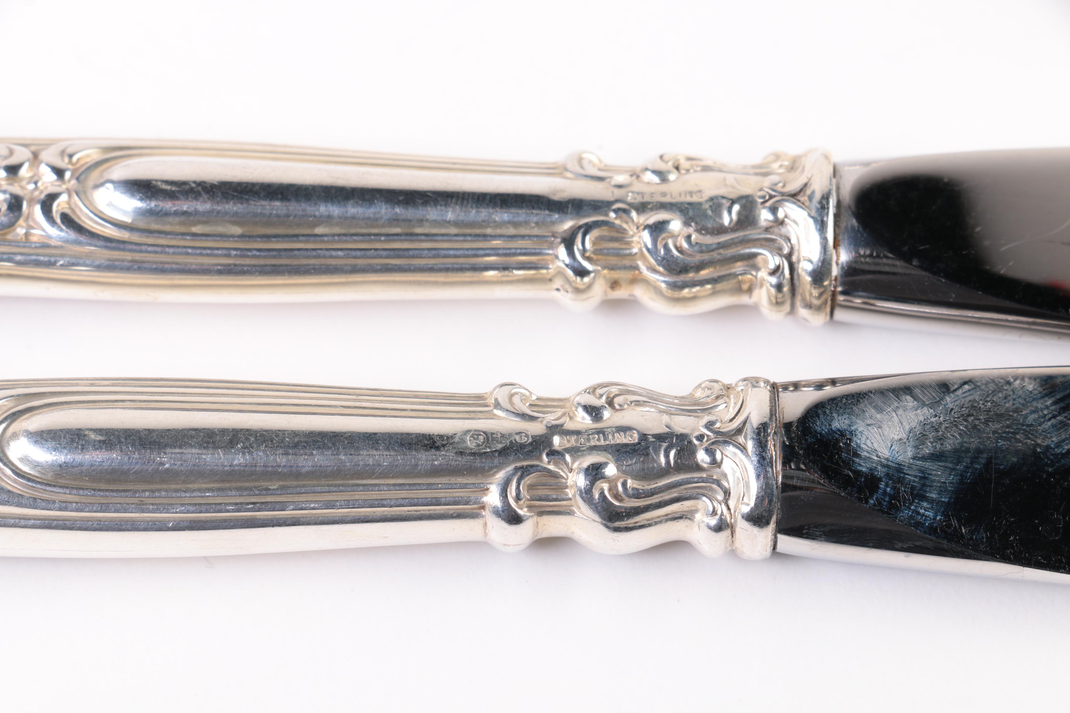 Gorham "Chantilly" Sterling Silver Flatware Set