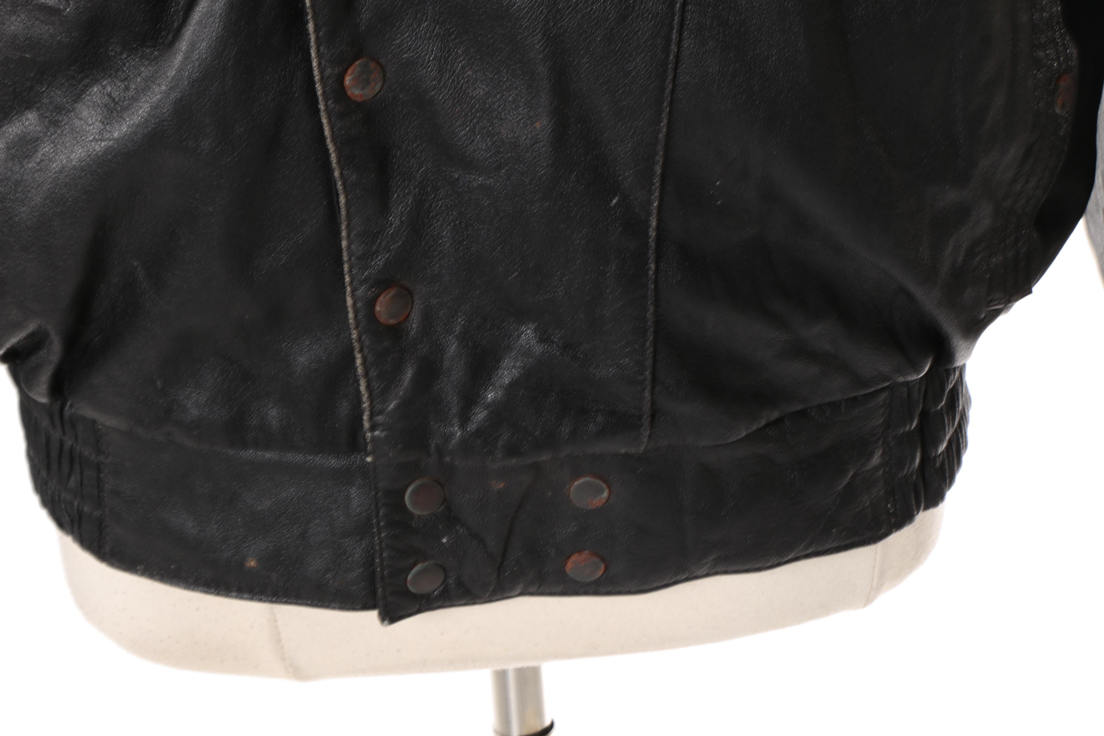 Men's Vintage Black Leather Jacket