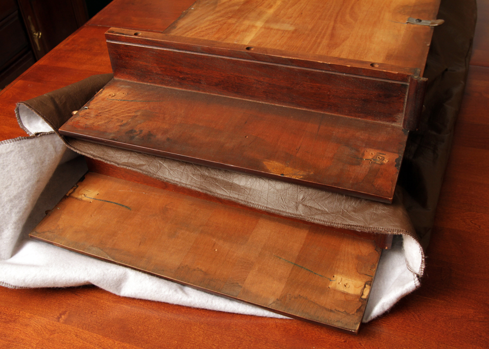 Federal Style Cherry Dining Room Table and Six Queen Anne Style Chairs