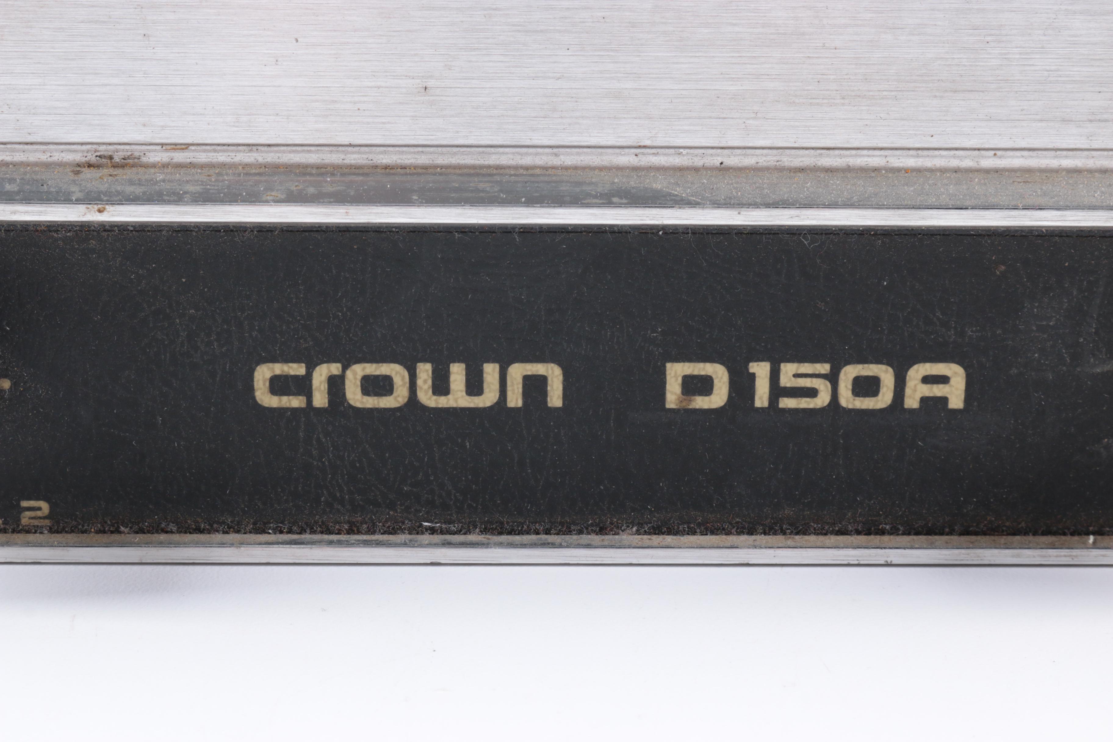 Vintage Crown D-150A Stereo Amplifier