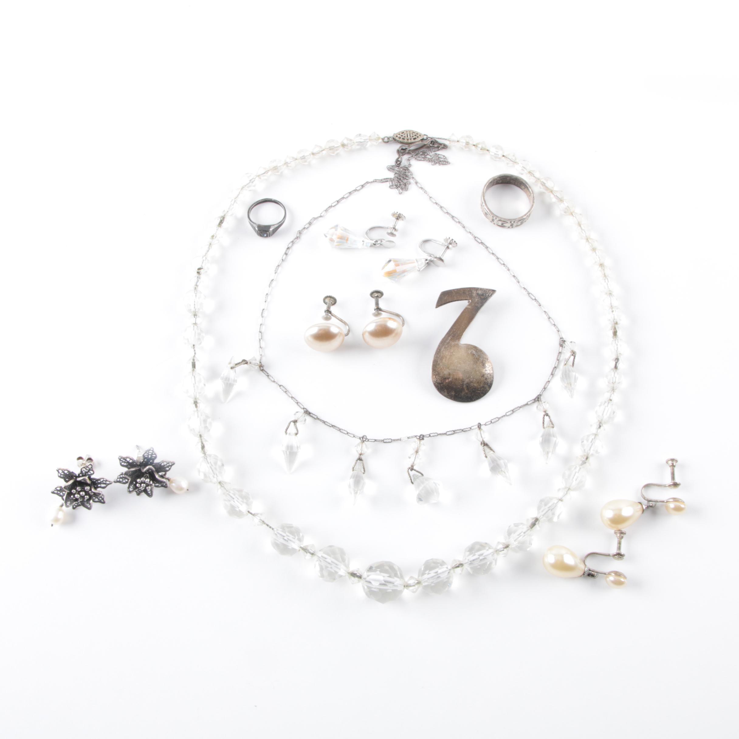 Collection of Vintage Sterling Silver Jewelry