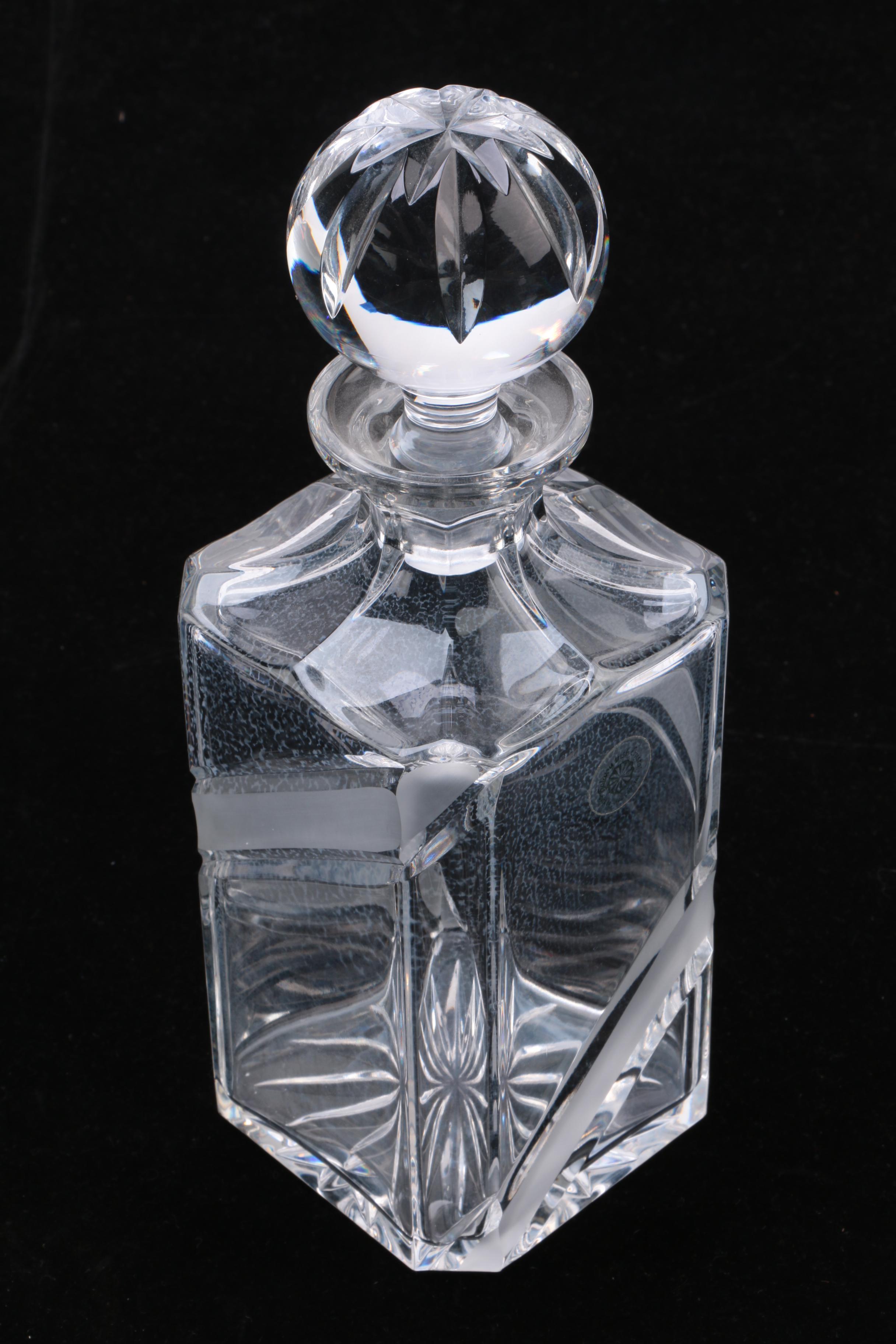 Galway Square Crystal Decanter