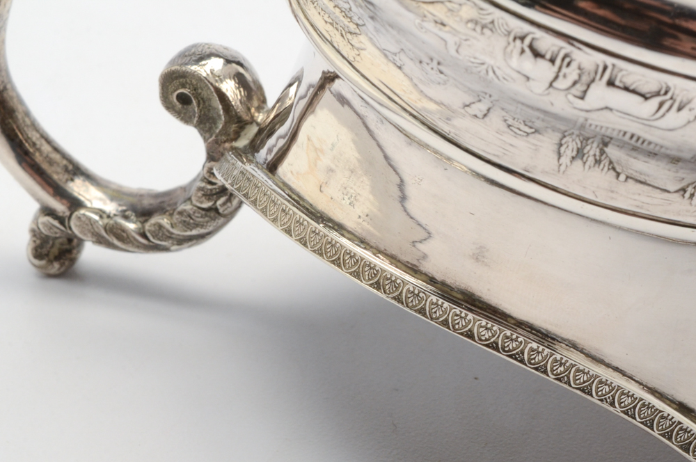 Antique  J.W. Forbes Sterling Silver Pitcher