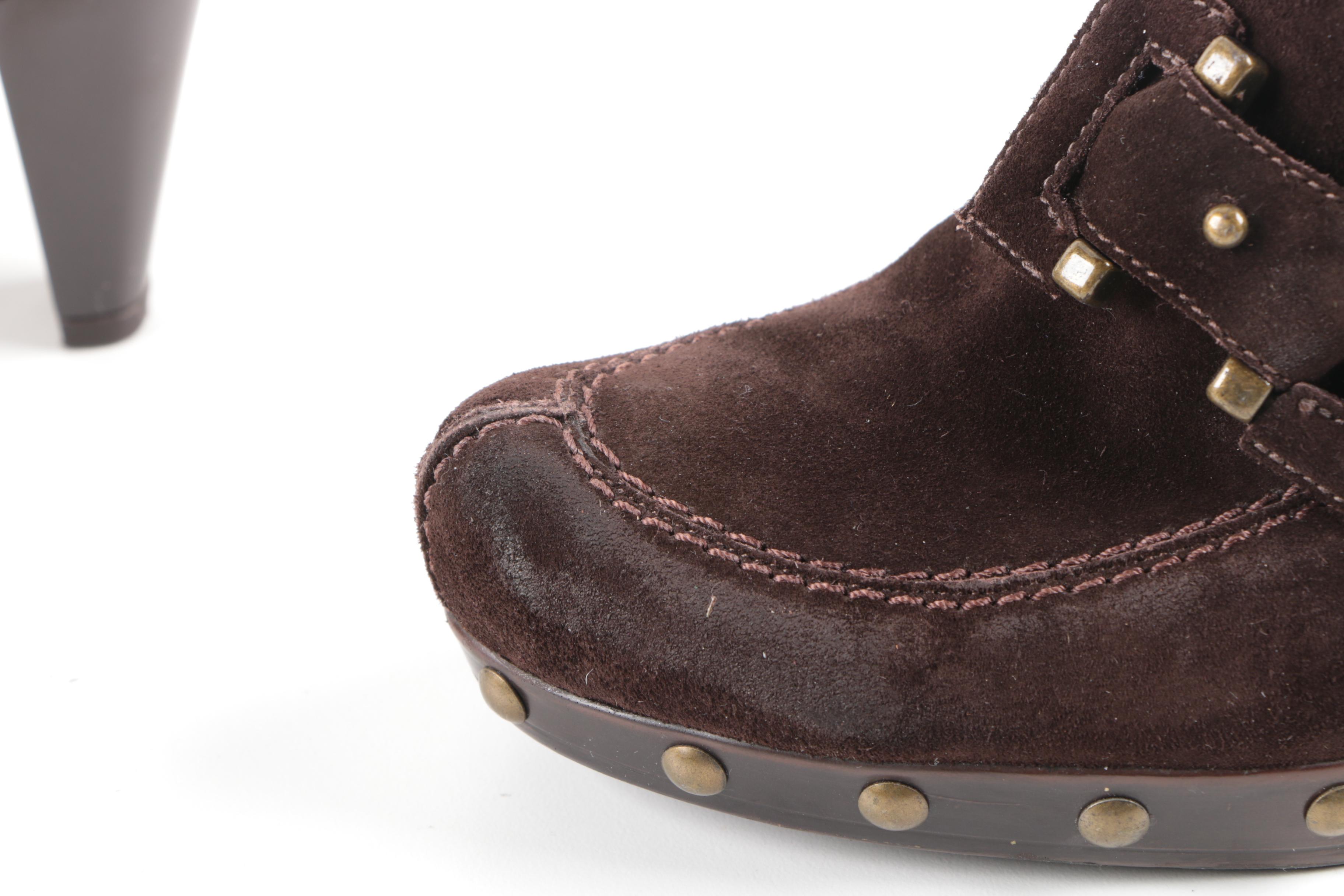 Stuart Weitzman Suede Mules