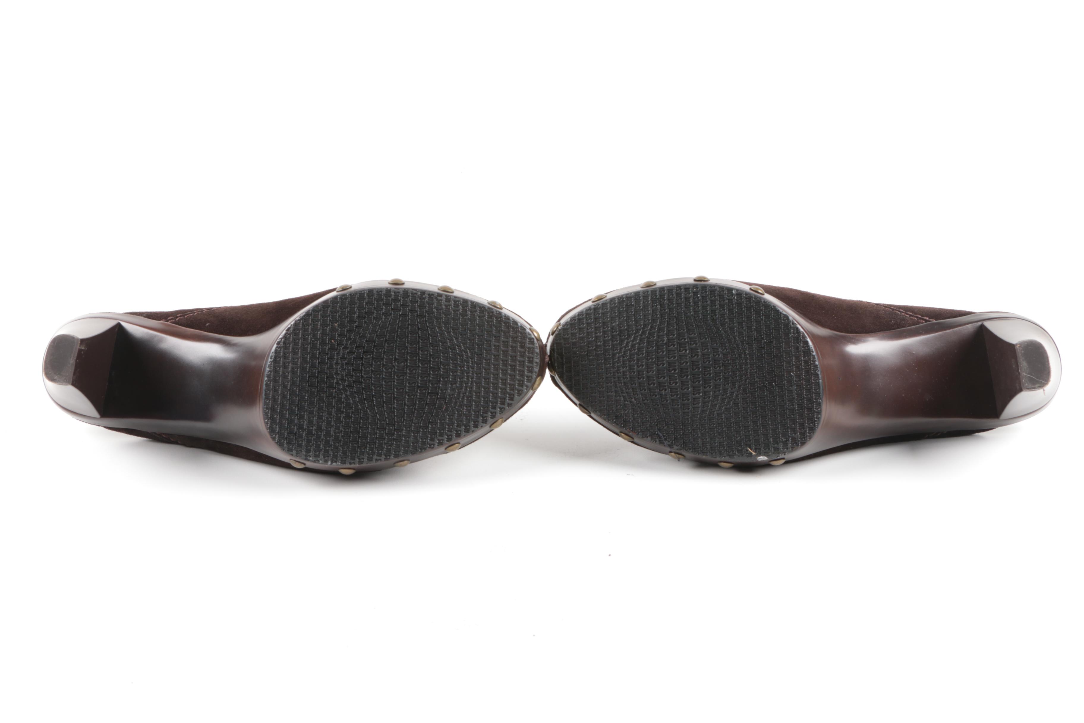 Stuart Weitzman Suede Mules