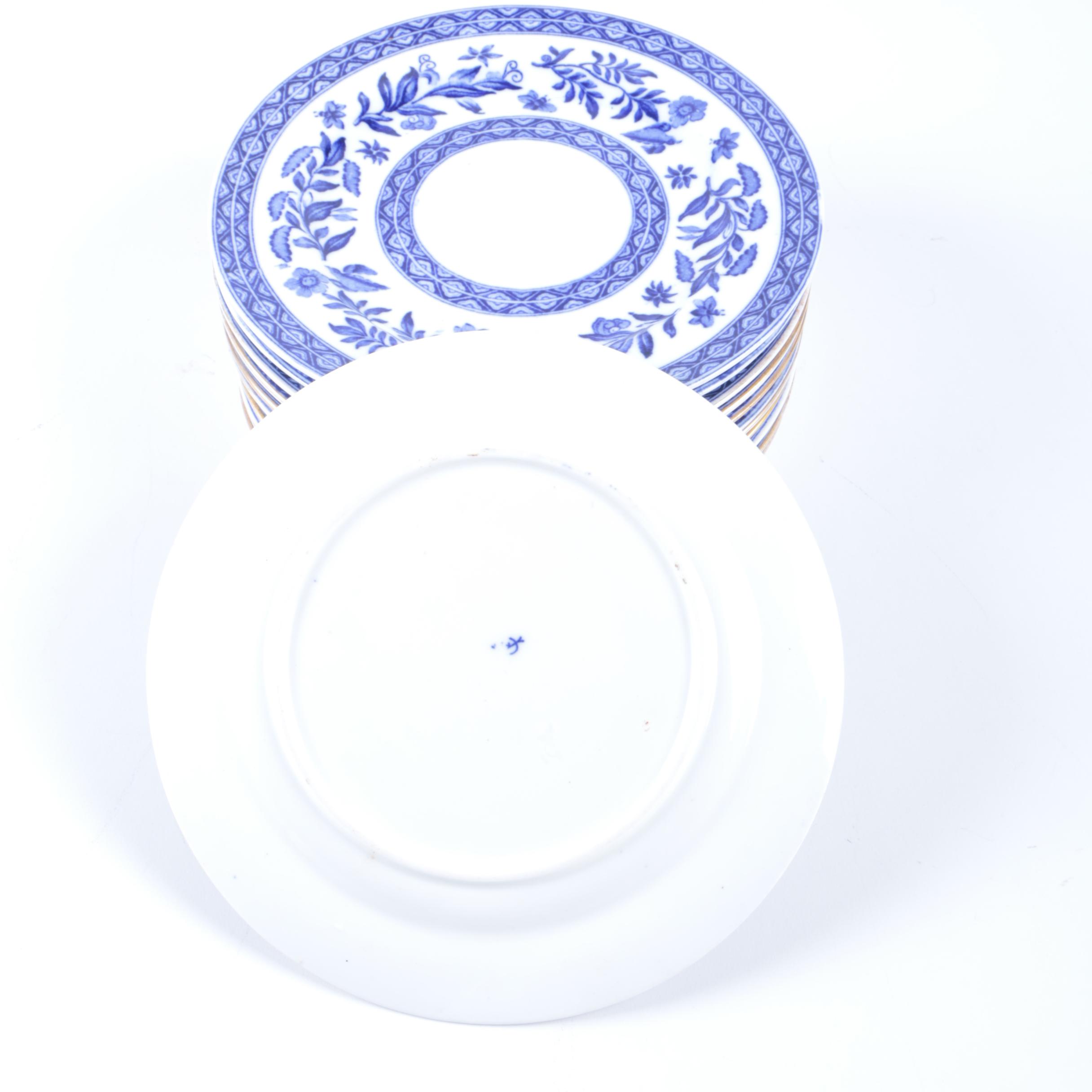 Blue & White Floral Dinner and Salad Plates