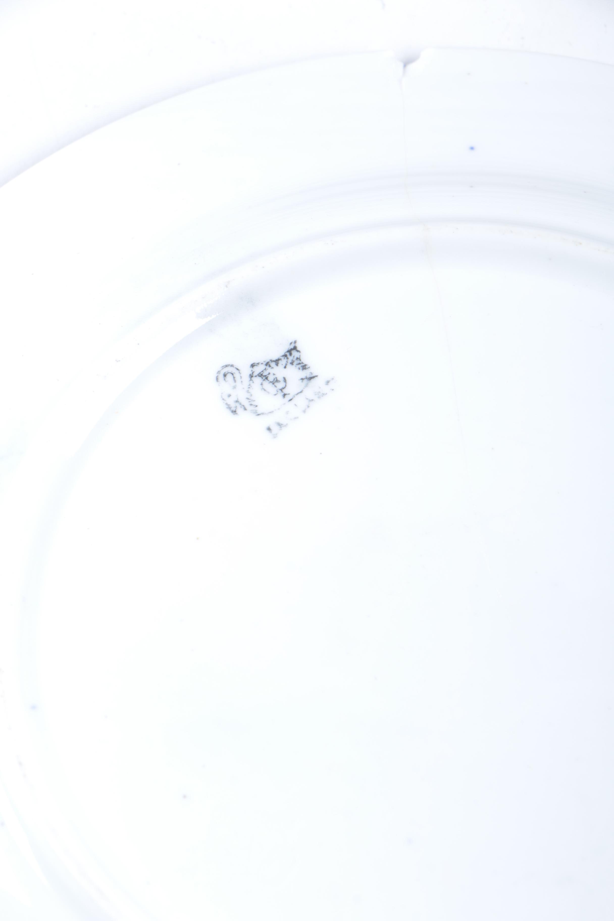 Blue & White Floral Dinner and Salad Plates