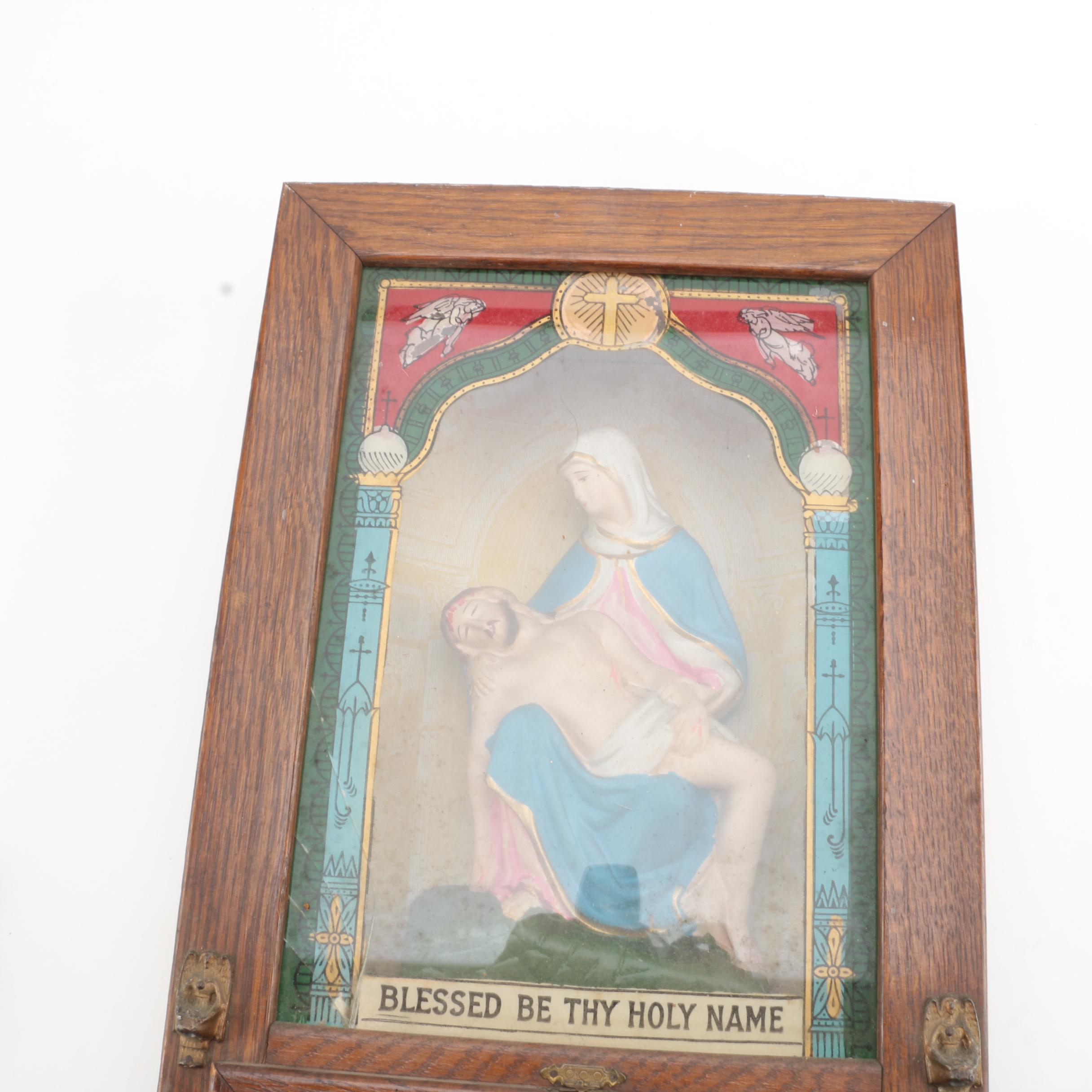 Antique Viaticum Sick Call Altar Box