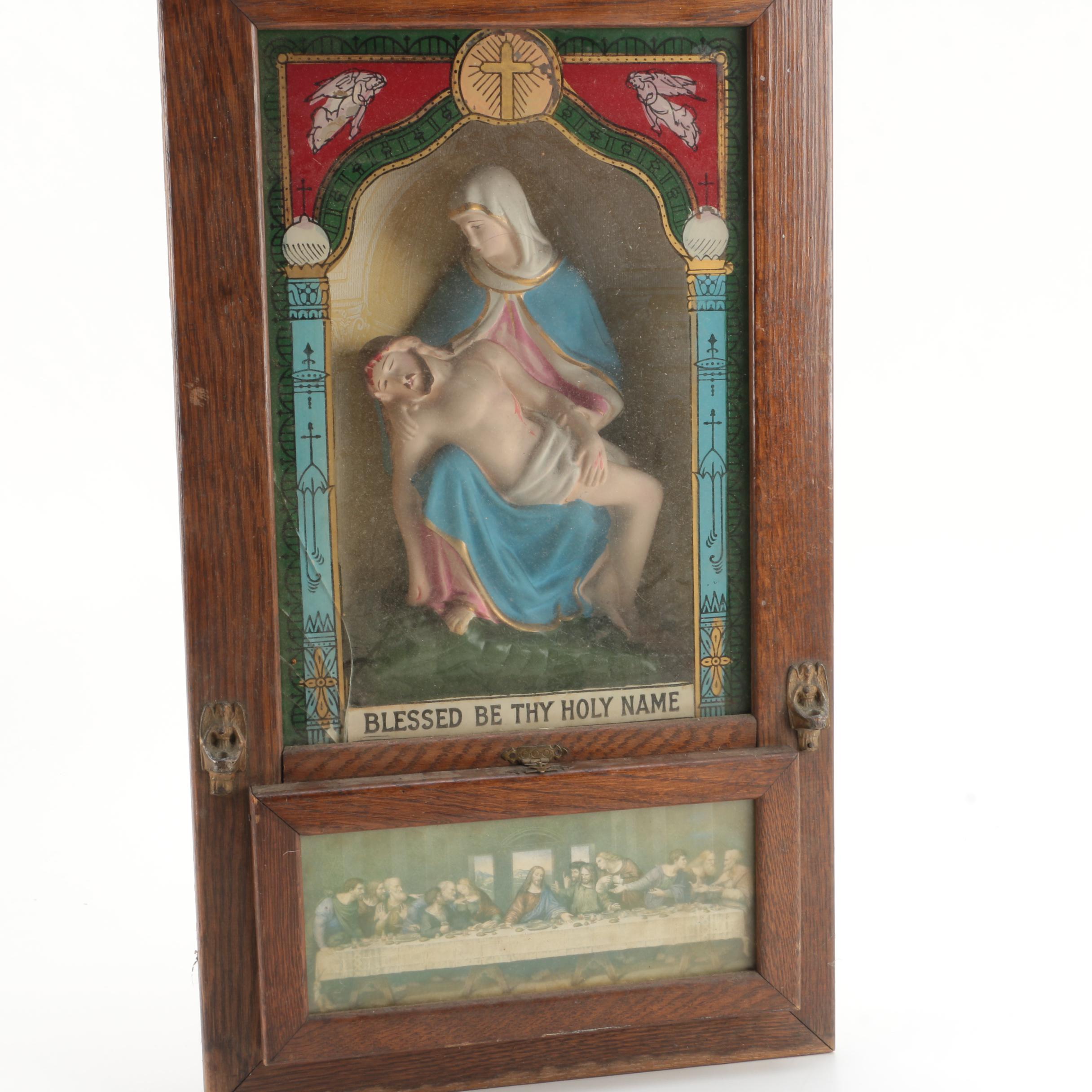Antique Viaticum Sick Call Altar Box
