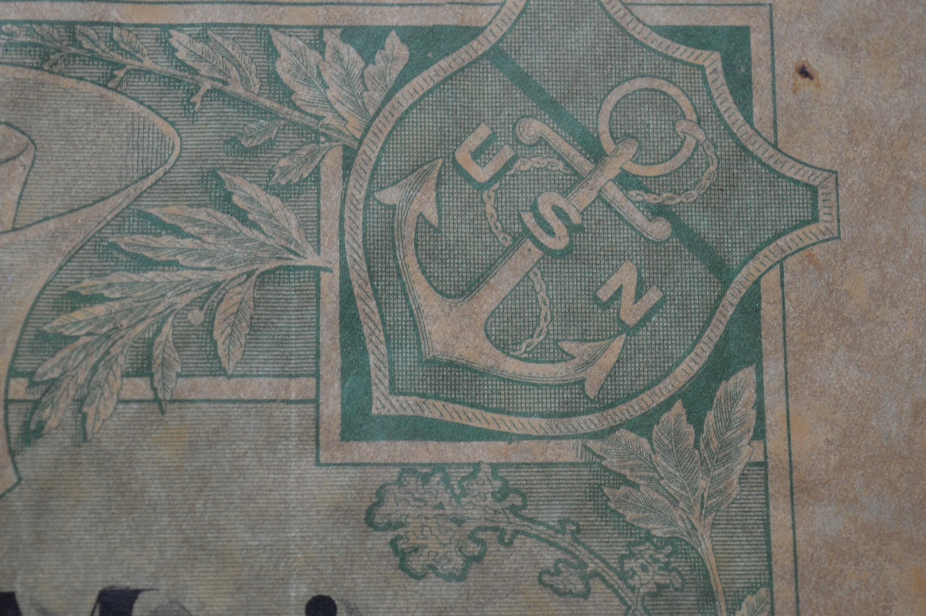 United States Navy USS Arizona Shellback Certificate