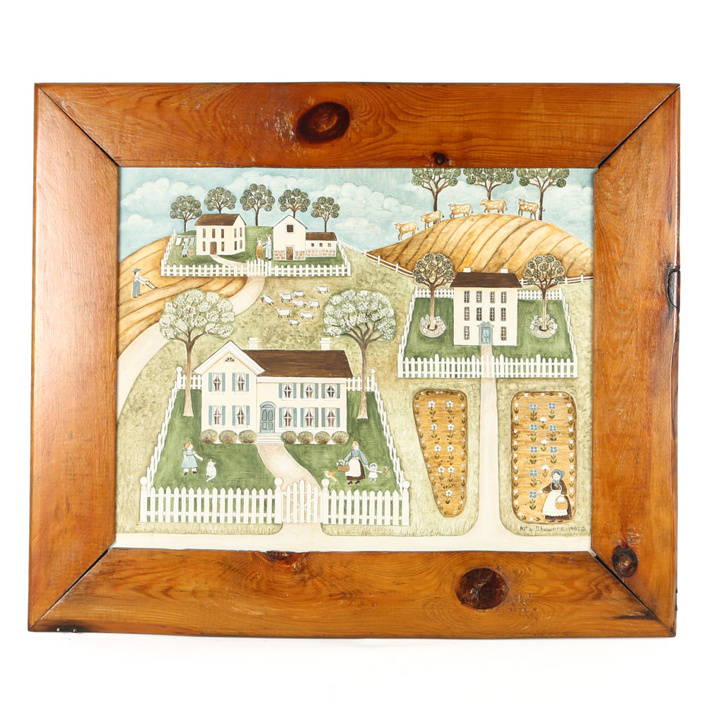 Nita Showers Original Acrylic Painting on Board