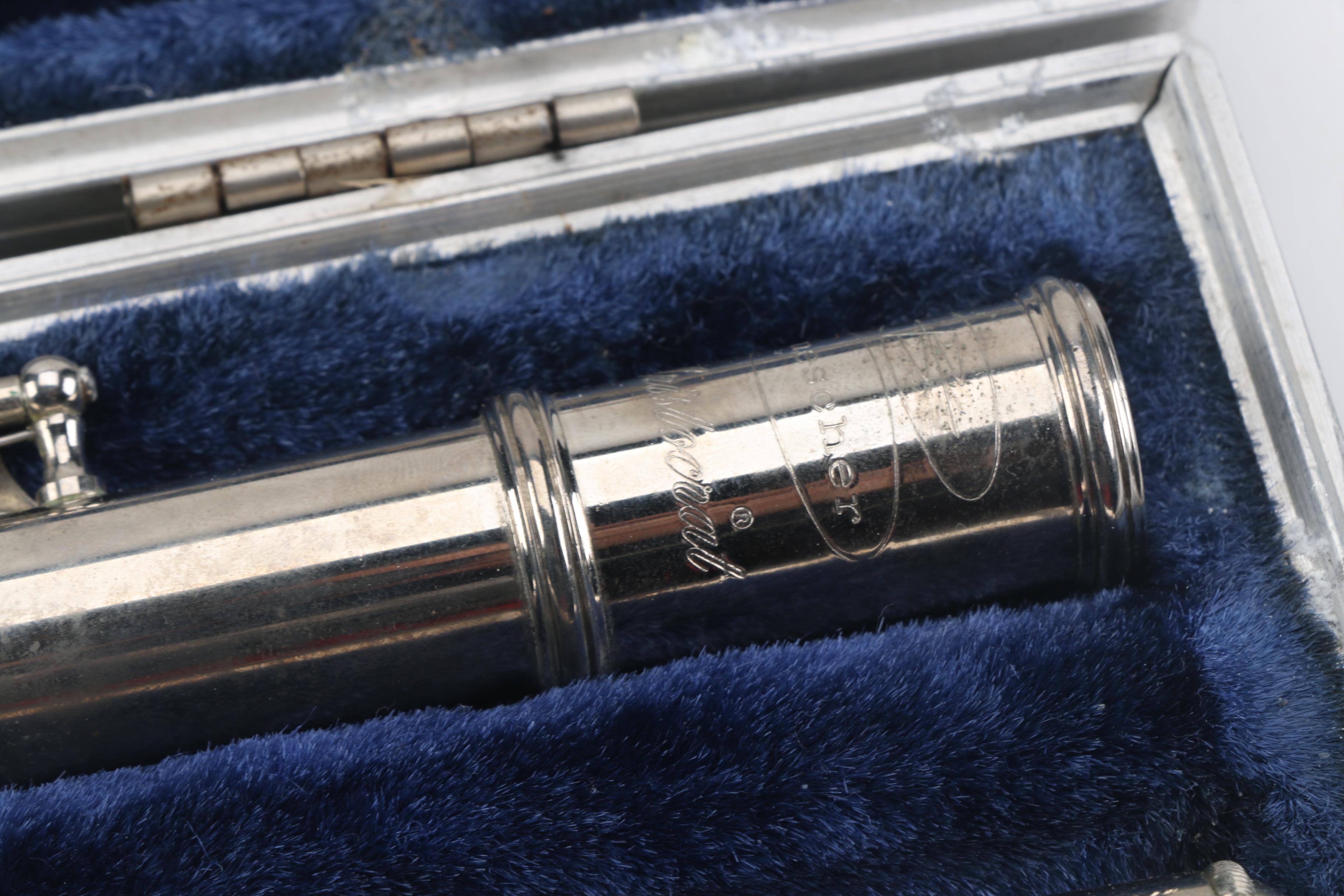 Buescher Aristocrat Flute and Hohner Harmonicas