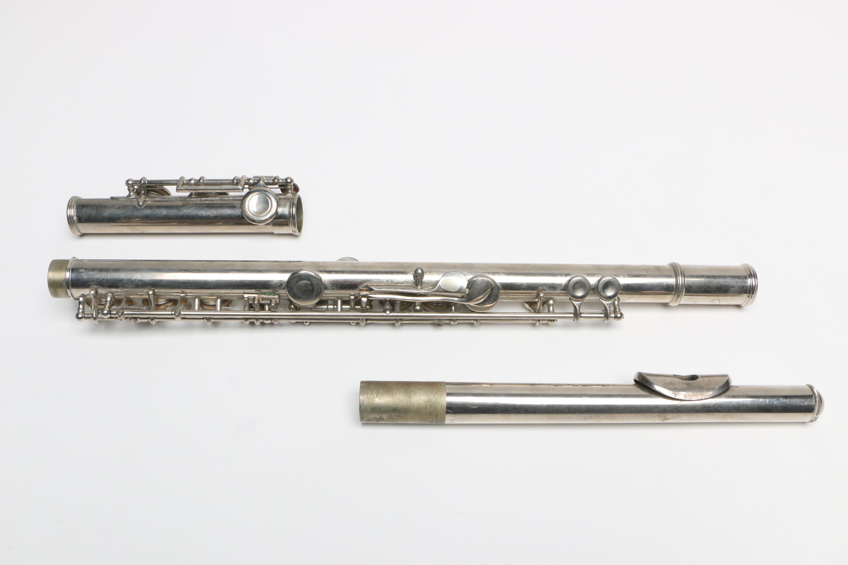 Buescher Aristocrat Flute and Hohner Harmonicas