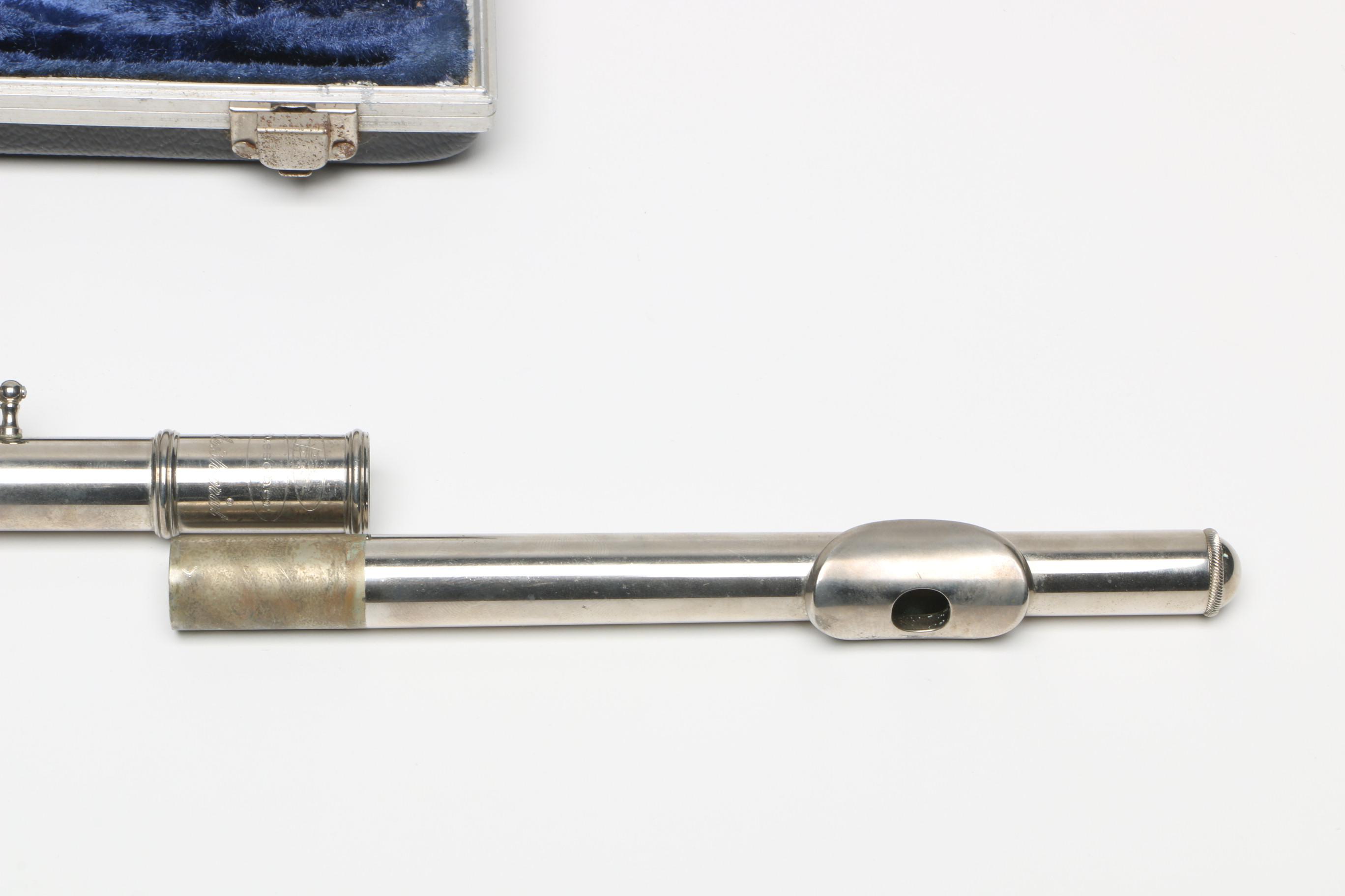 Buescher Aristocrat Flute and Hohner Harmonicas