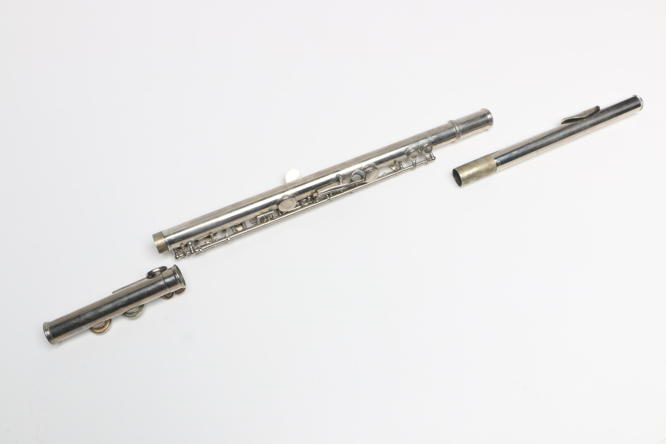 Buescher Aristocrat Flute and Hohner Harmonicas
