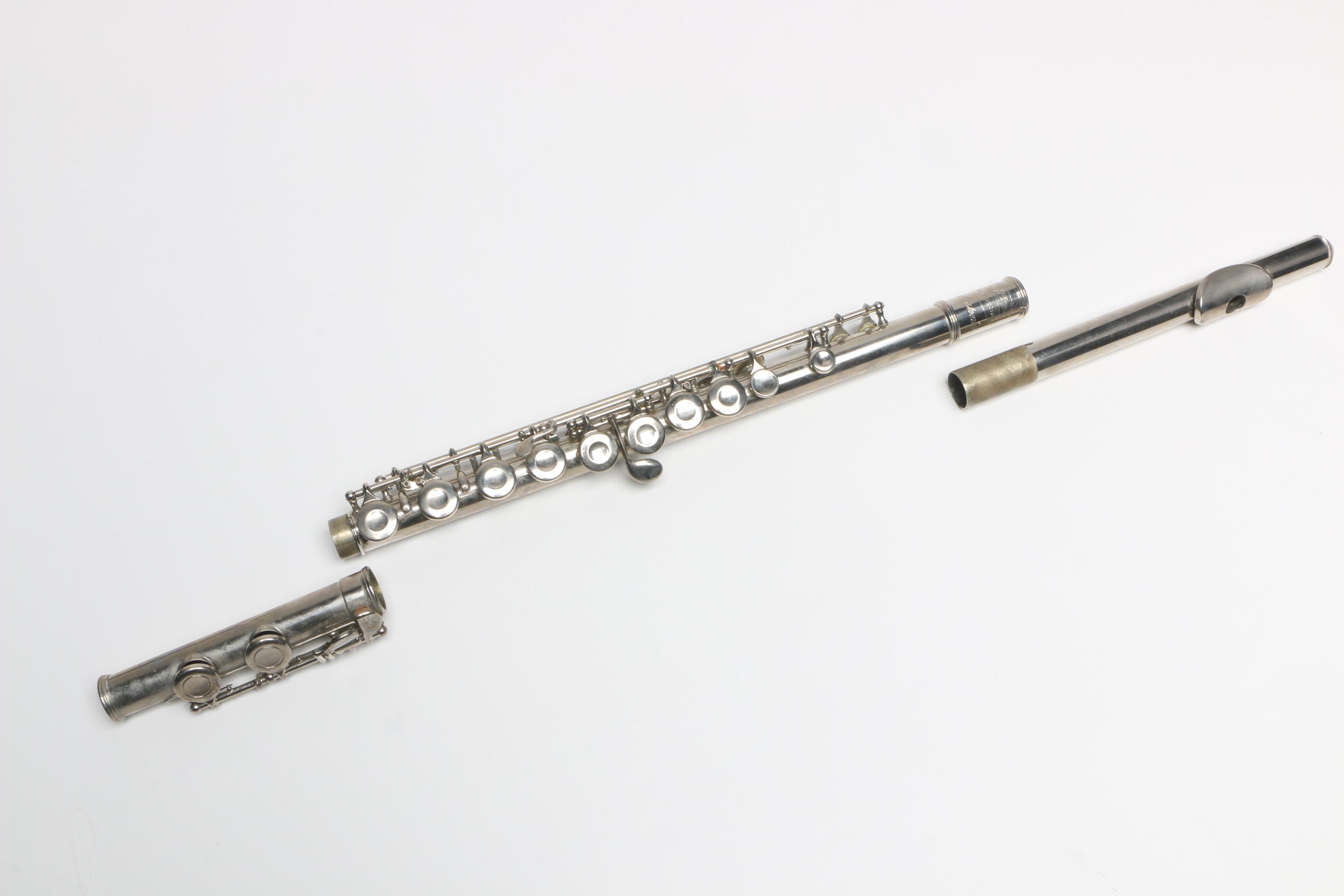 Buescher Aristocrat Flute and Hohner Harmonicas