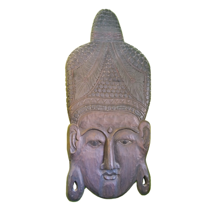 Balinese Wooden Carving of Buddha