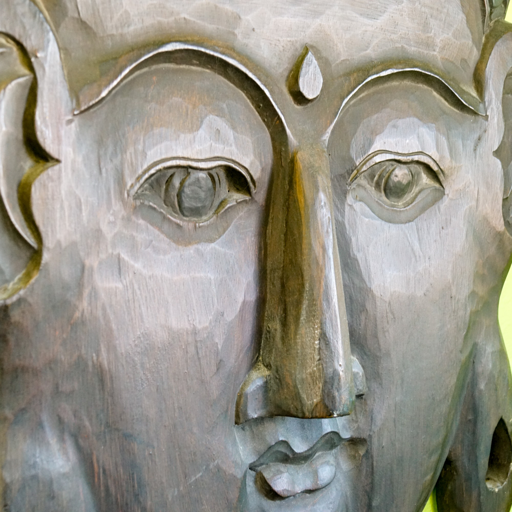 Balinese Wooden Carving of Buddha
