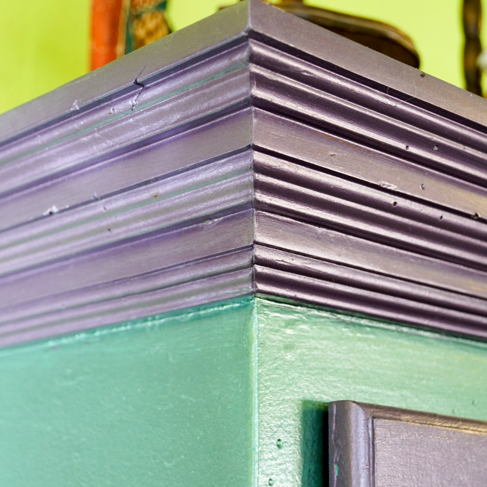 Contemporary Hand Painted Display Cabinet